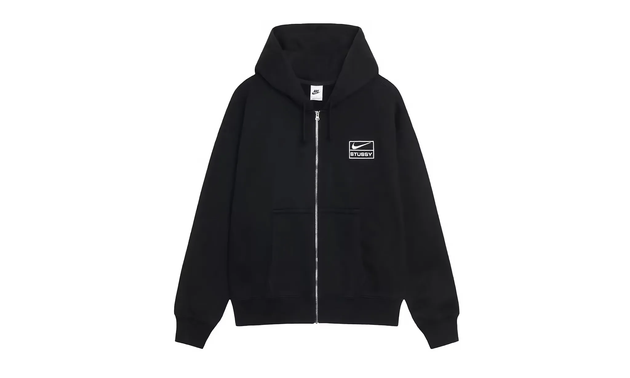 Nike x Stussy Fleece Zip Hoodie Black | OVERCEZ