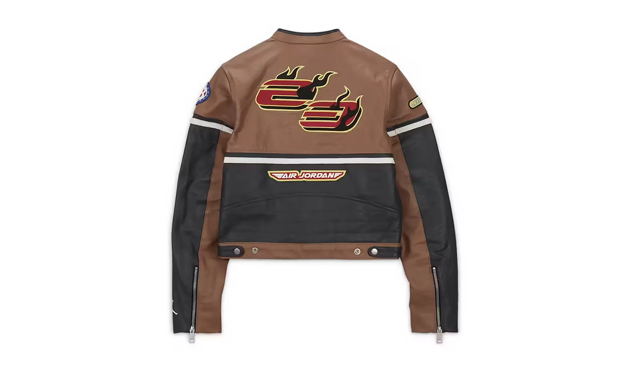Air Jordan x Travis Scott Cactus Jack Leather Jacket Archaeo Brown (W) | OVERCEZ