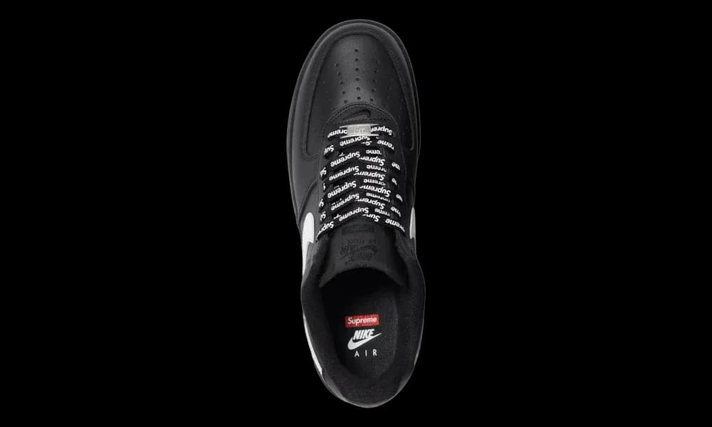 Nike Air Force 1 Low Supreme Black White | OVERCEZ