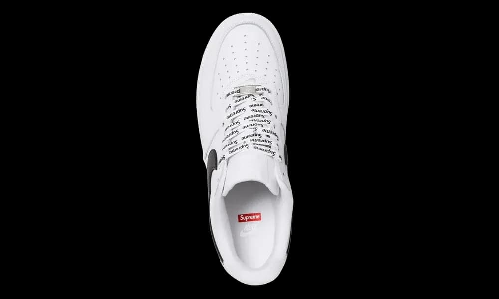Nike Air Force 1 Low Supreme White Black | OVERCEZ
