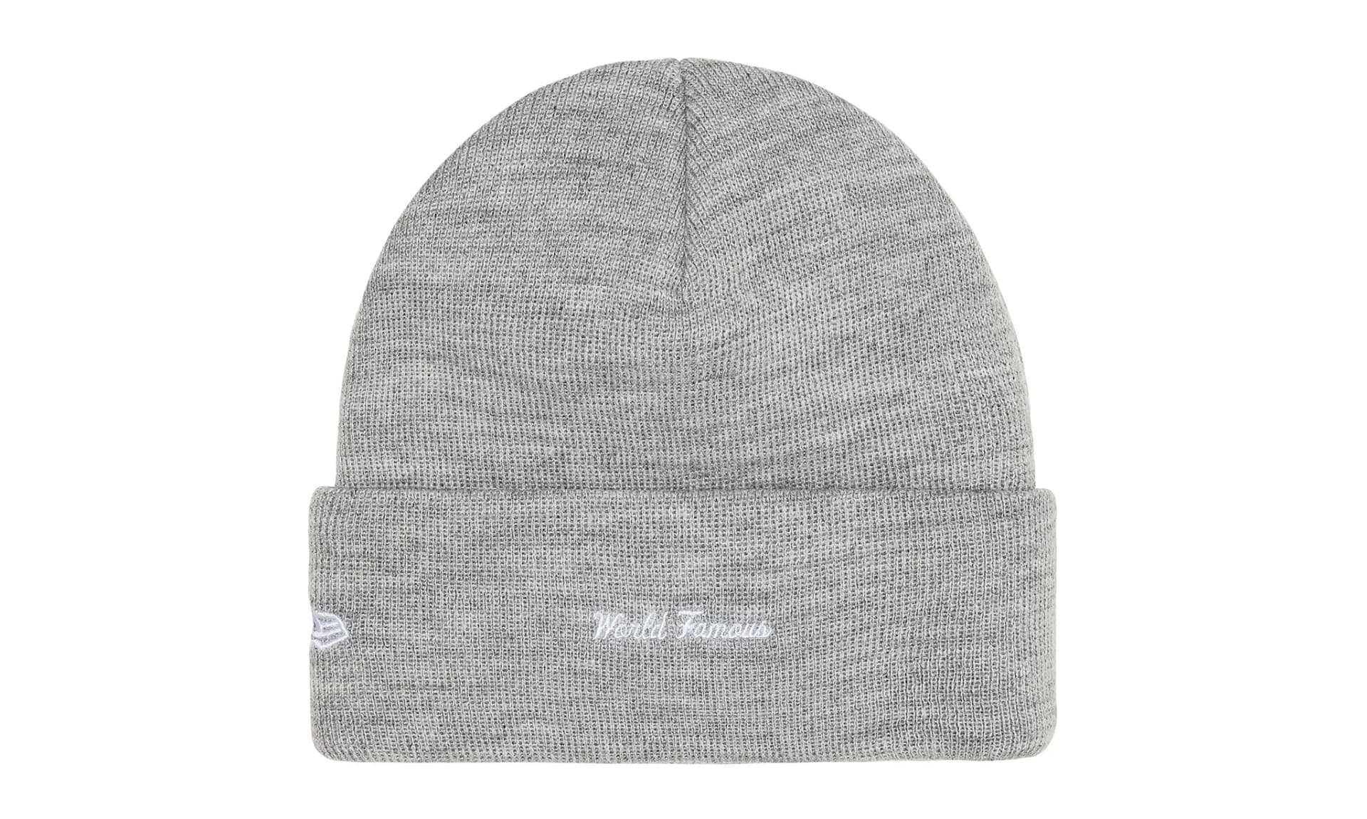Supreme New Era Box Logo Beanie Heather Grey (FW25) | OVERCEZ