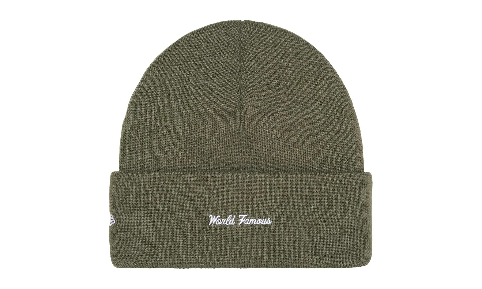 Supreme New Era Box Logo Beanie Light Olive (FW25) | OVERCEZ