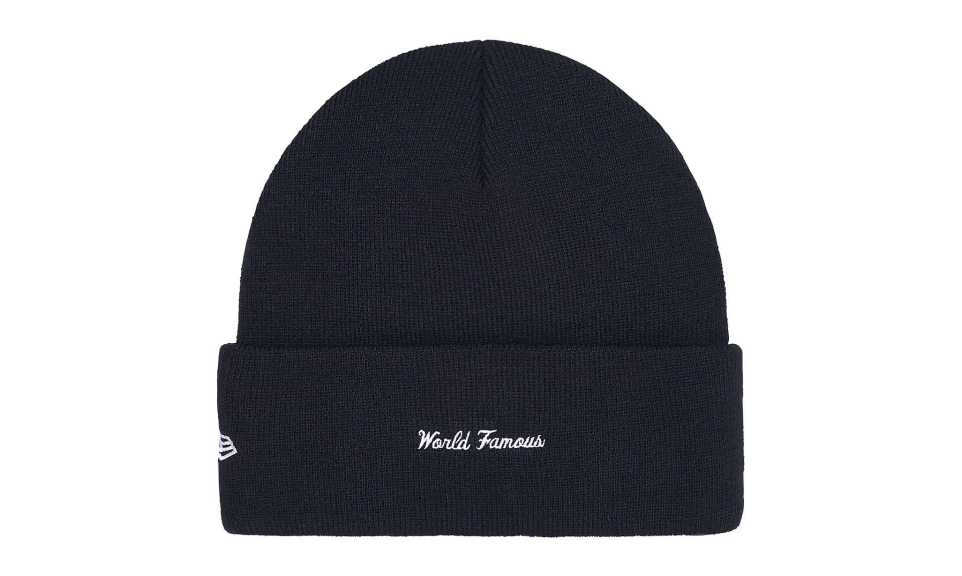 Supreme New Era Box Logo Beanie Navy (FW25) | OVERCEZ