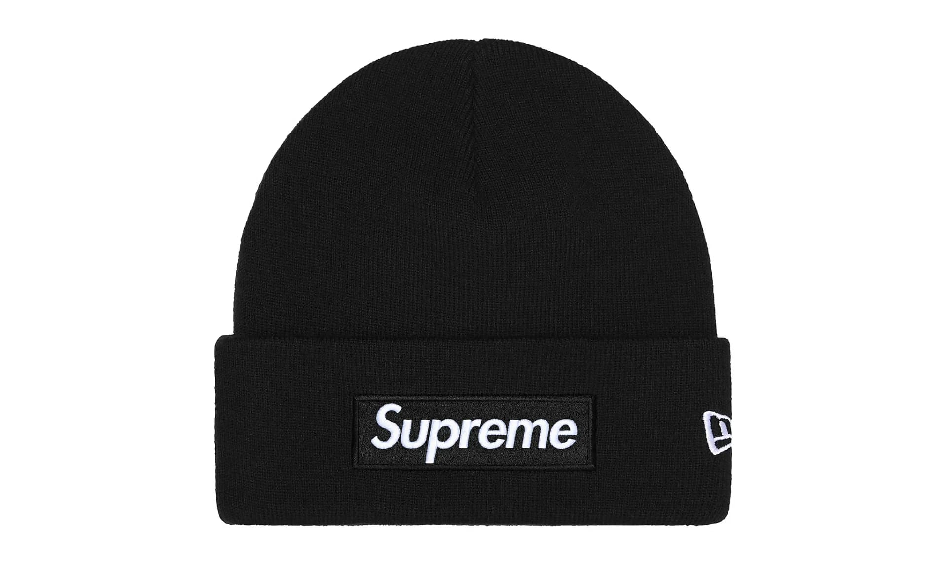 Supreme New Era Box Logo Beanie Black (FW25) | OVERCEZ