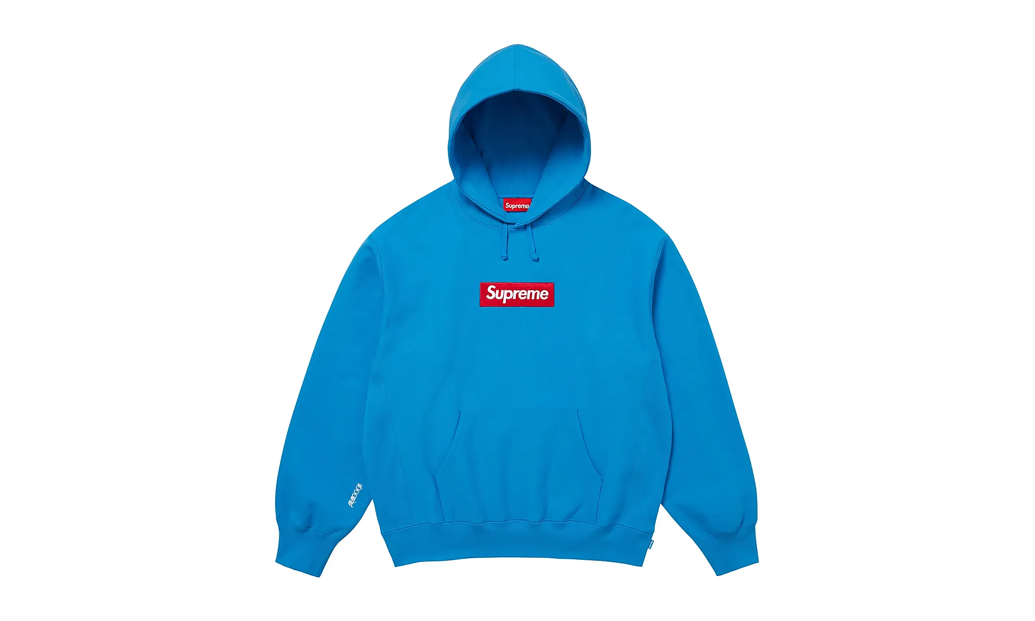 Supreme Box Logo Hooded Sweatshirt Blue (FW25) | OVERCEZ