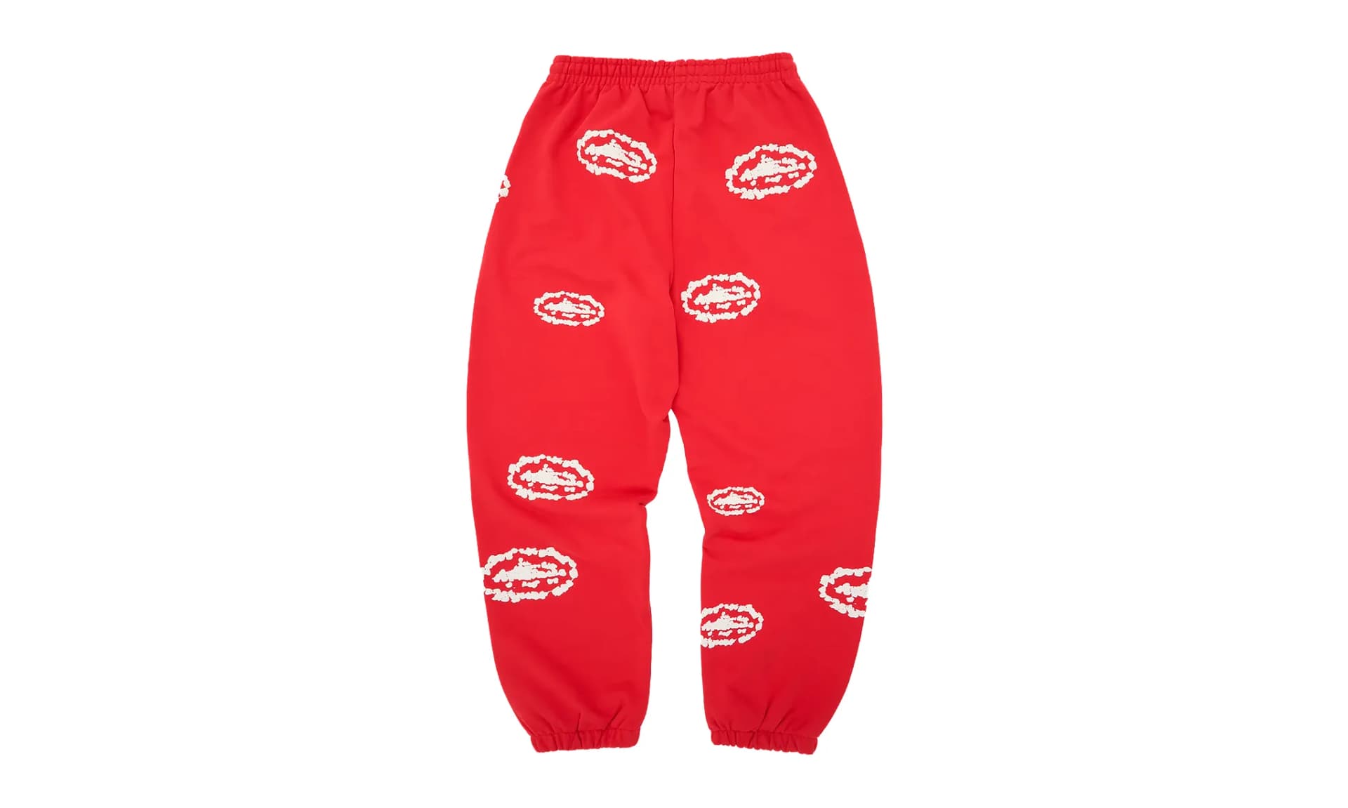 Corteiz x Denim Tears Island Wreath Sweatpant Red | OVERCEZ