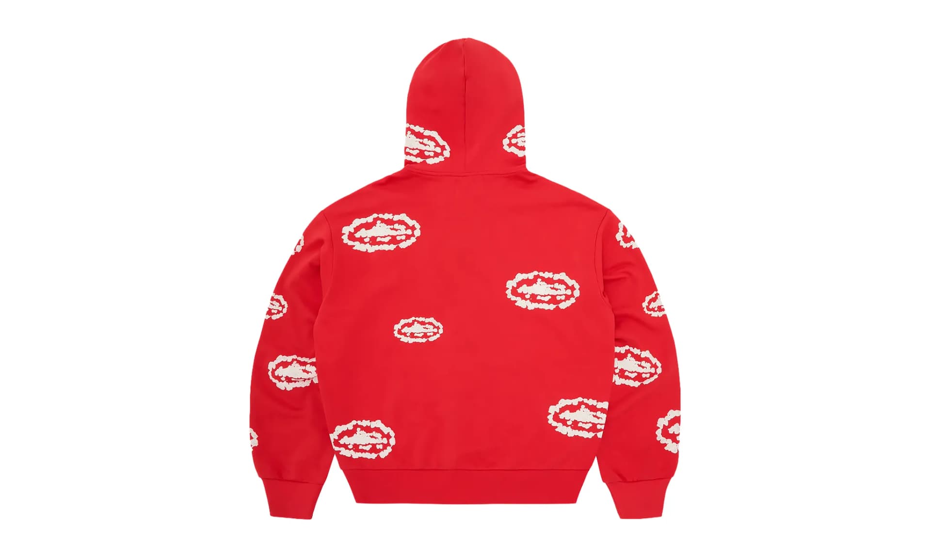 Corteiz x Denim Tears Island Wreath Zip Hoodie Red | OVERCEZ