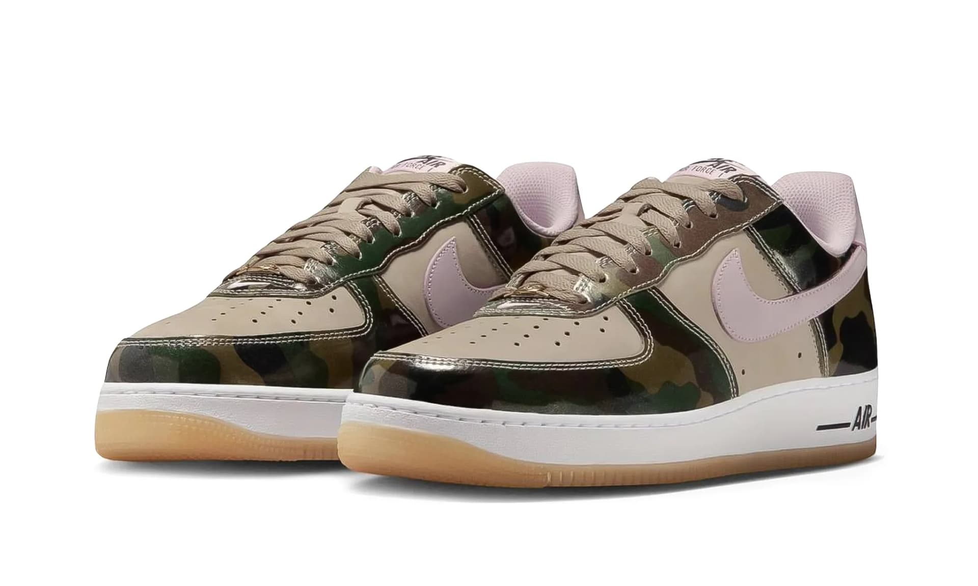 Nike Air Force 1 Low '07 LV8 Patent Camo Pink | OVERCEZ