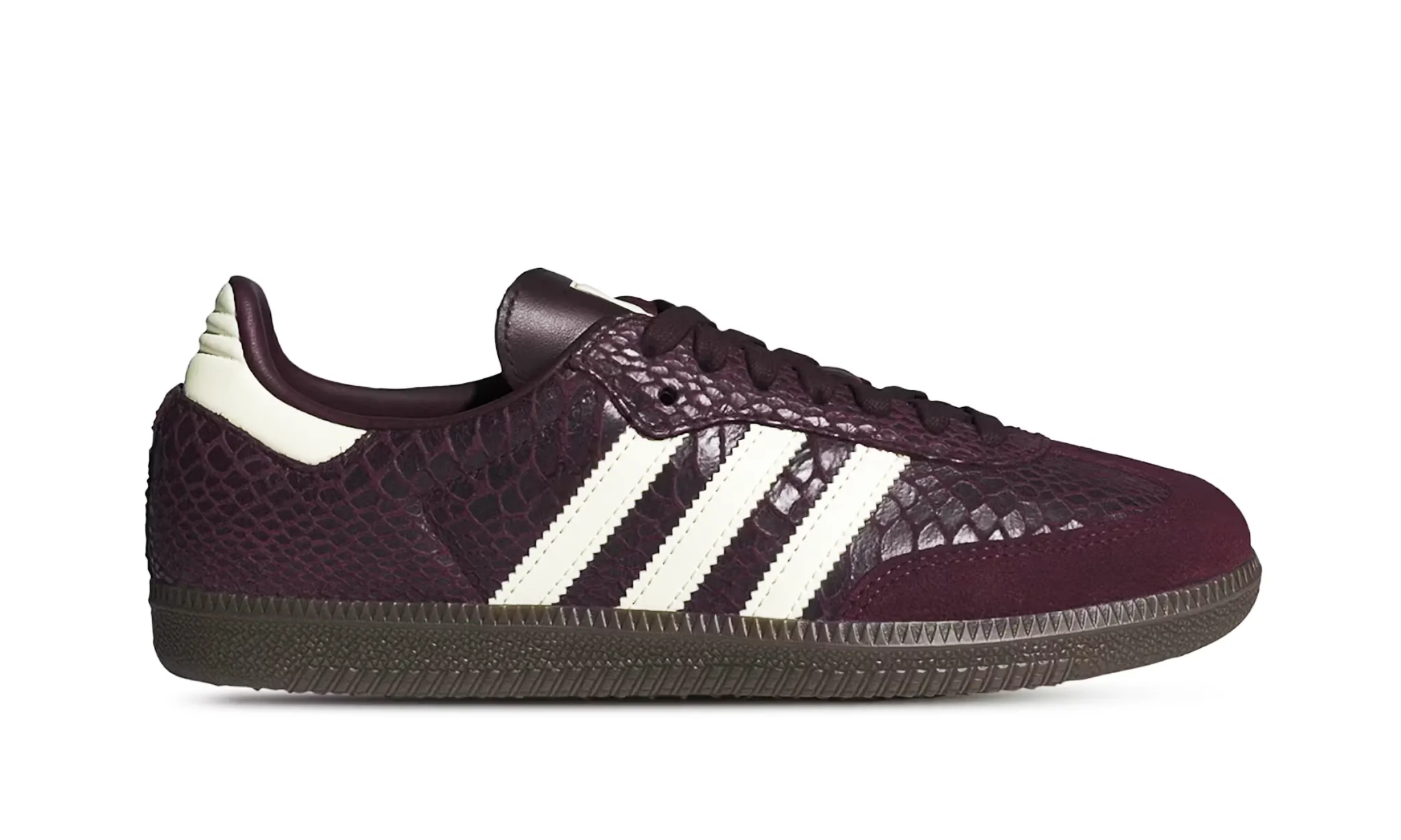 Adidas Samba OG Snakeskin Maroon Cream White (W) | OVERCEZ
