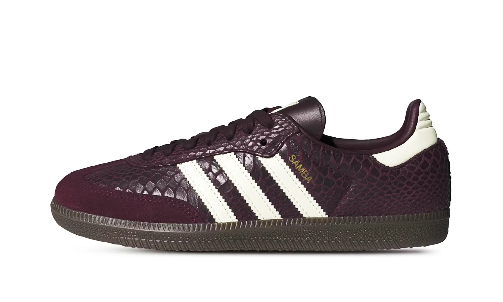 Adidas Samba OG Snakeskin Maroon Cream White (W) | OVERCEZ