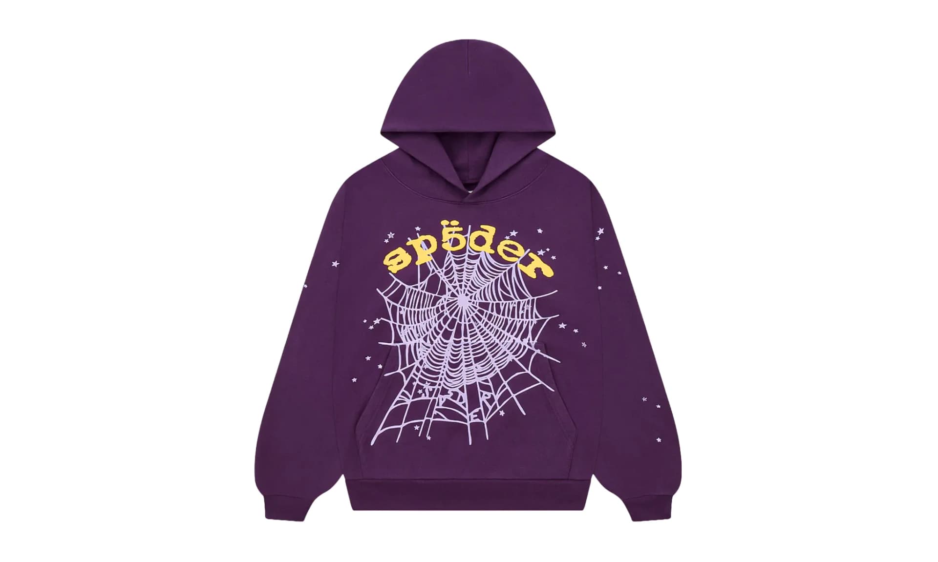 Sp5der Star OG Web V2 Hoodie Purple | OVERCEZ