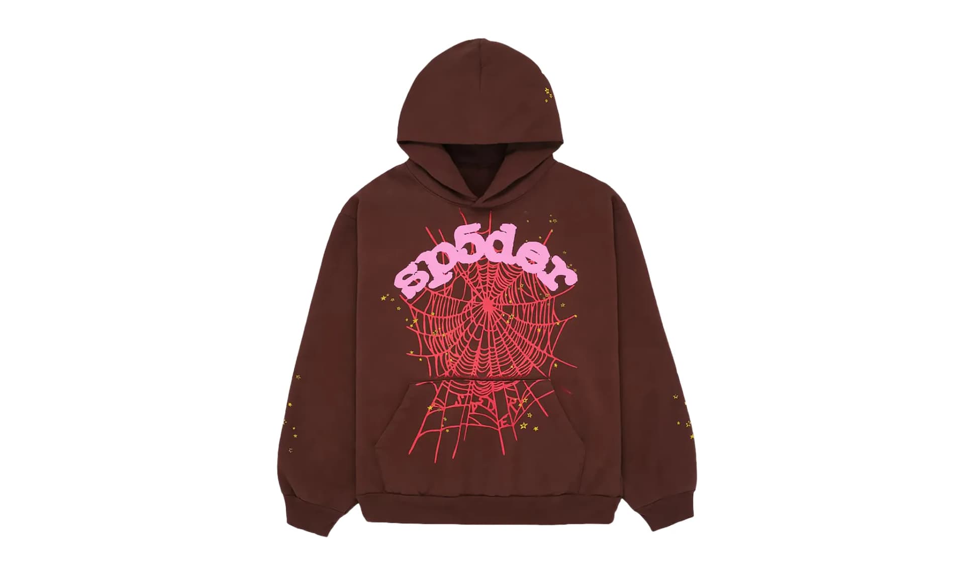 Sp5der Web Hoodie Brown | OVERCEZ