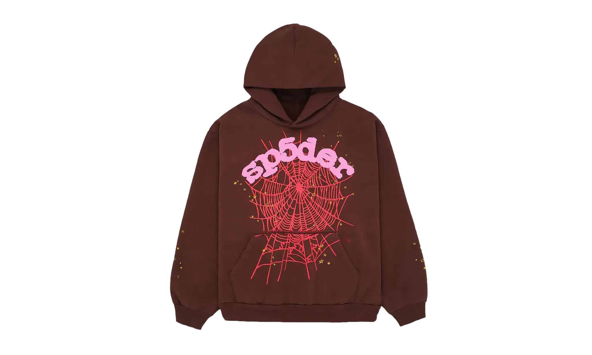Sp5der Web Hoodie Brown