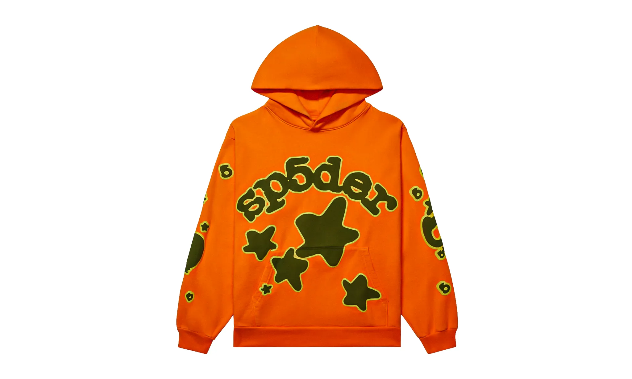 Sp5der Beluga Hoodie Orange | OVERCEZ