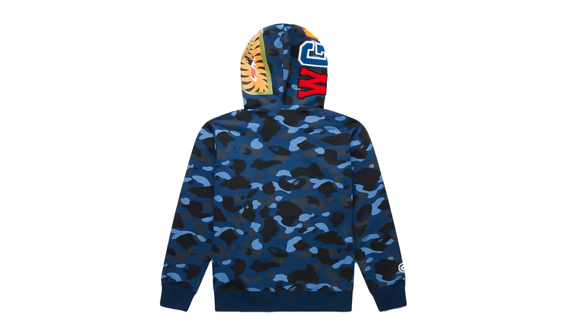 BAPE Color Camo Shark Full Zip Hoodie Blue | OVERCEZ