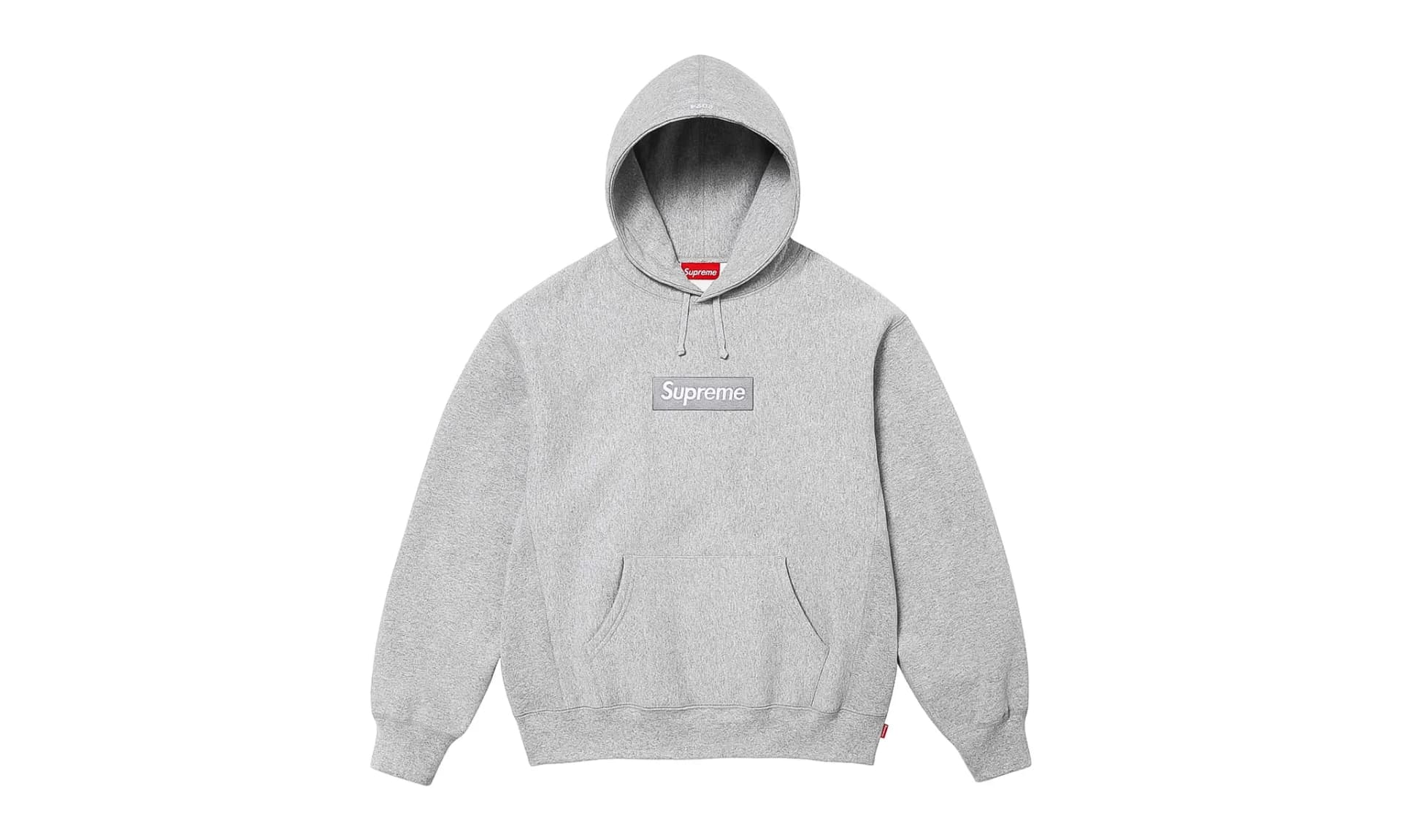 Supreme Box Logo Hooded Sweatshirt Heather Grey (FW24)