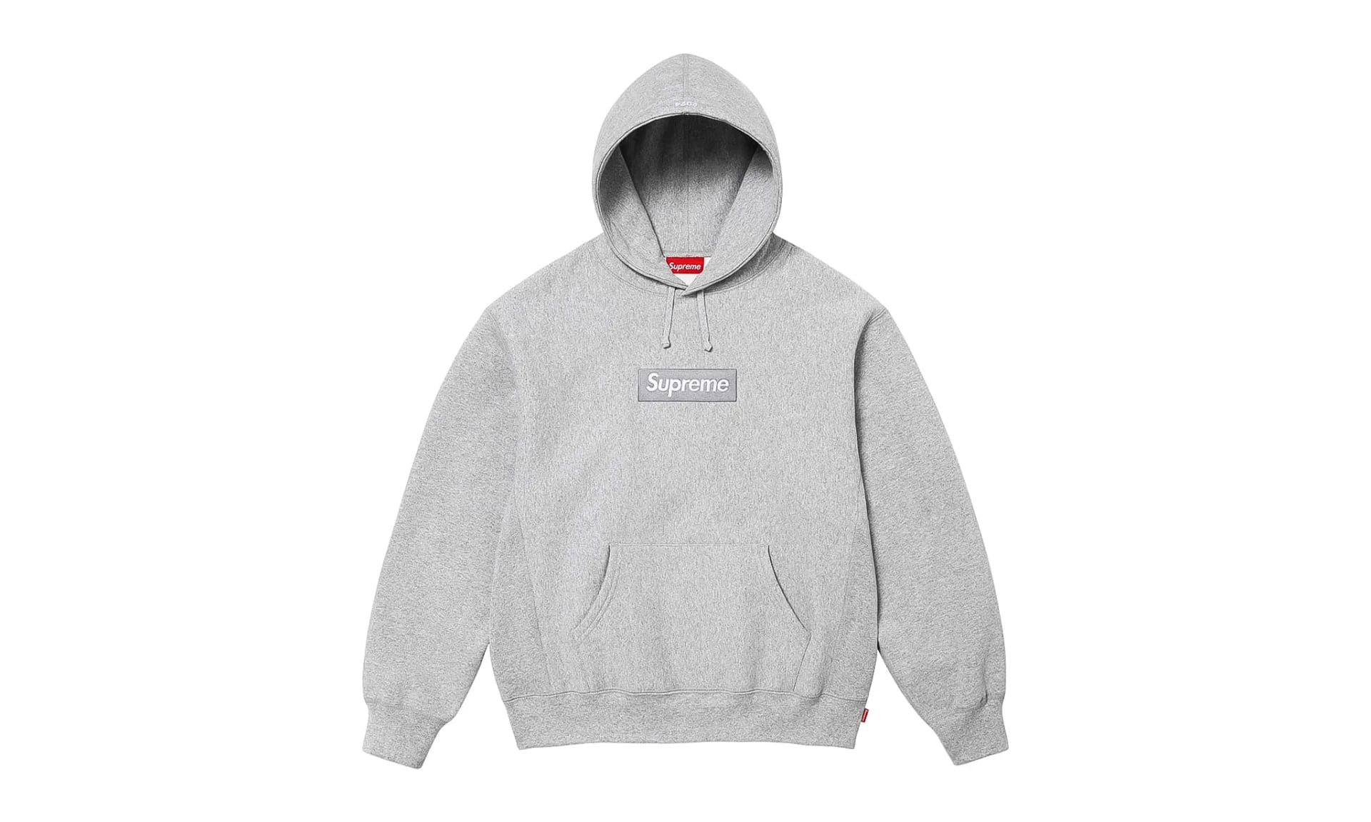Supreme Box Logo Hooded Sweatshirt Heather Grey (FW24)
