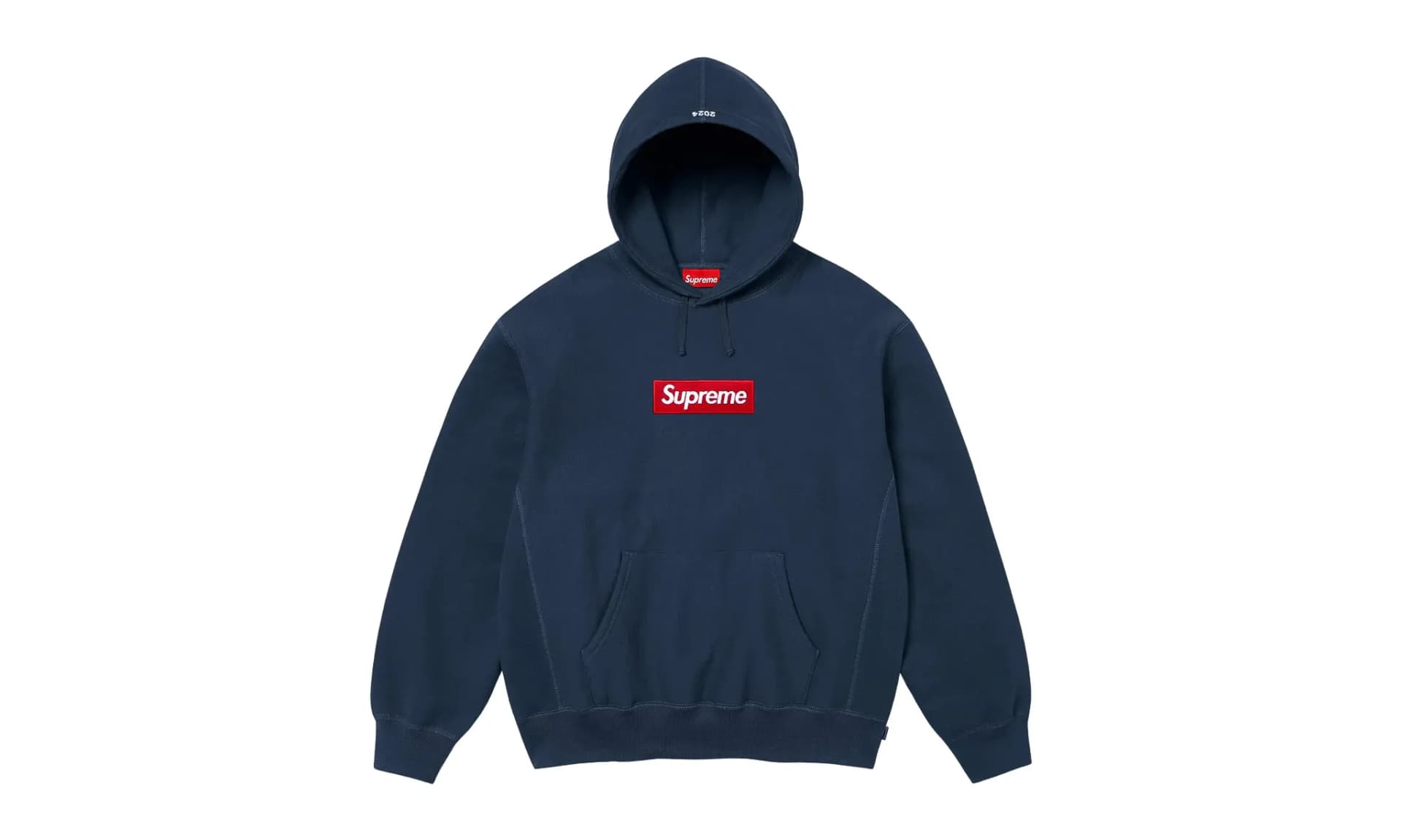 Supreme Box Logo Hooded Sweatshirt Navy (FW24)