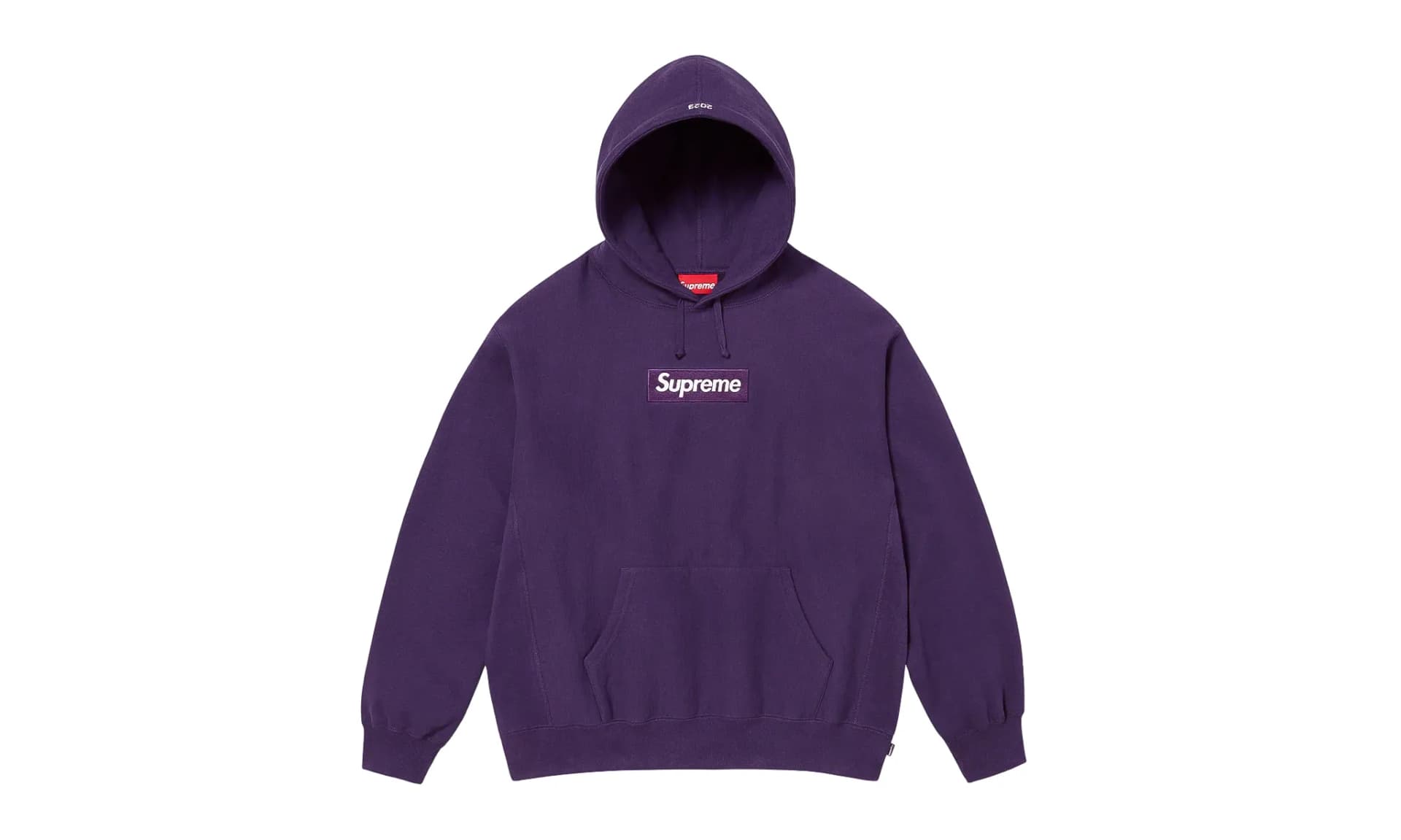 Supreme Box Logo Hooded Sweatshirt Dark Purple (FW23)