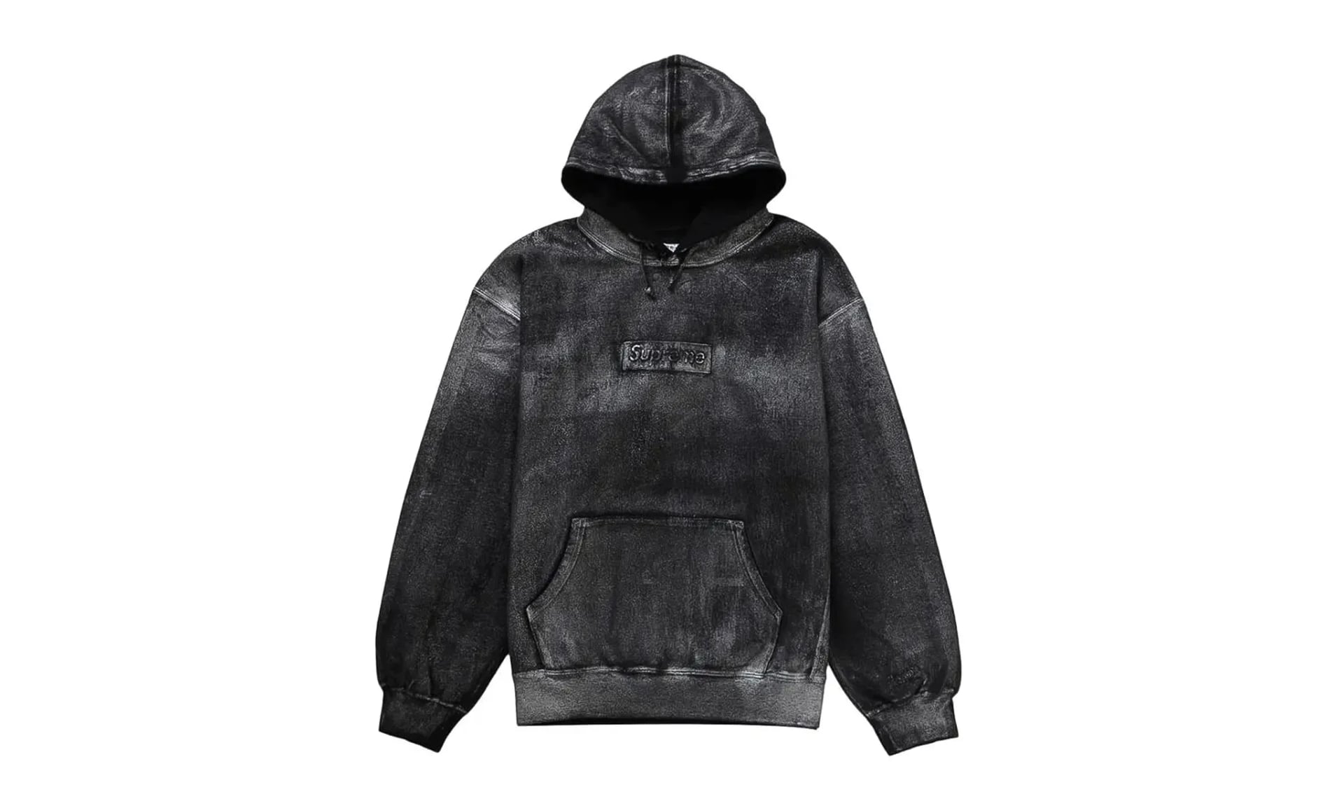 Supreme MM6 Maison Margiela Foil Box Logo Hooded Sweatshirt Black