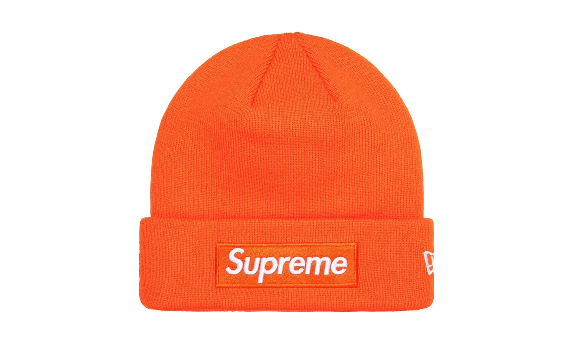 Supreme New Era Box Logo Beanie Orange (FW24)