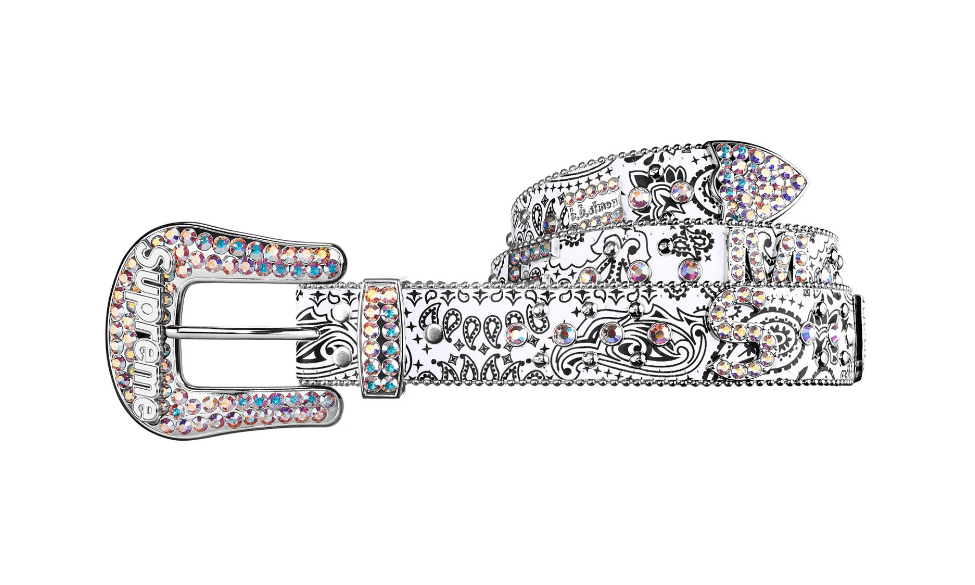 Supreme b.b. Simon Bandana Belt Silver