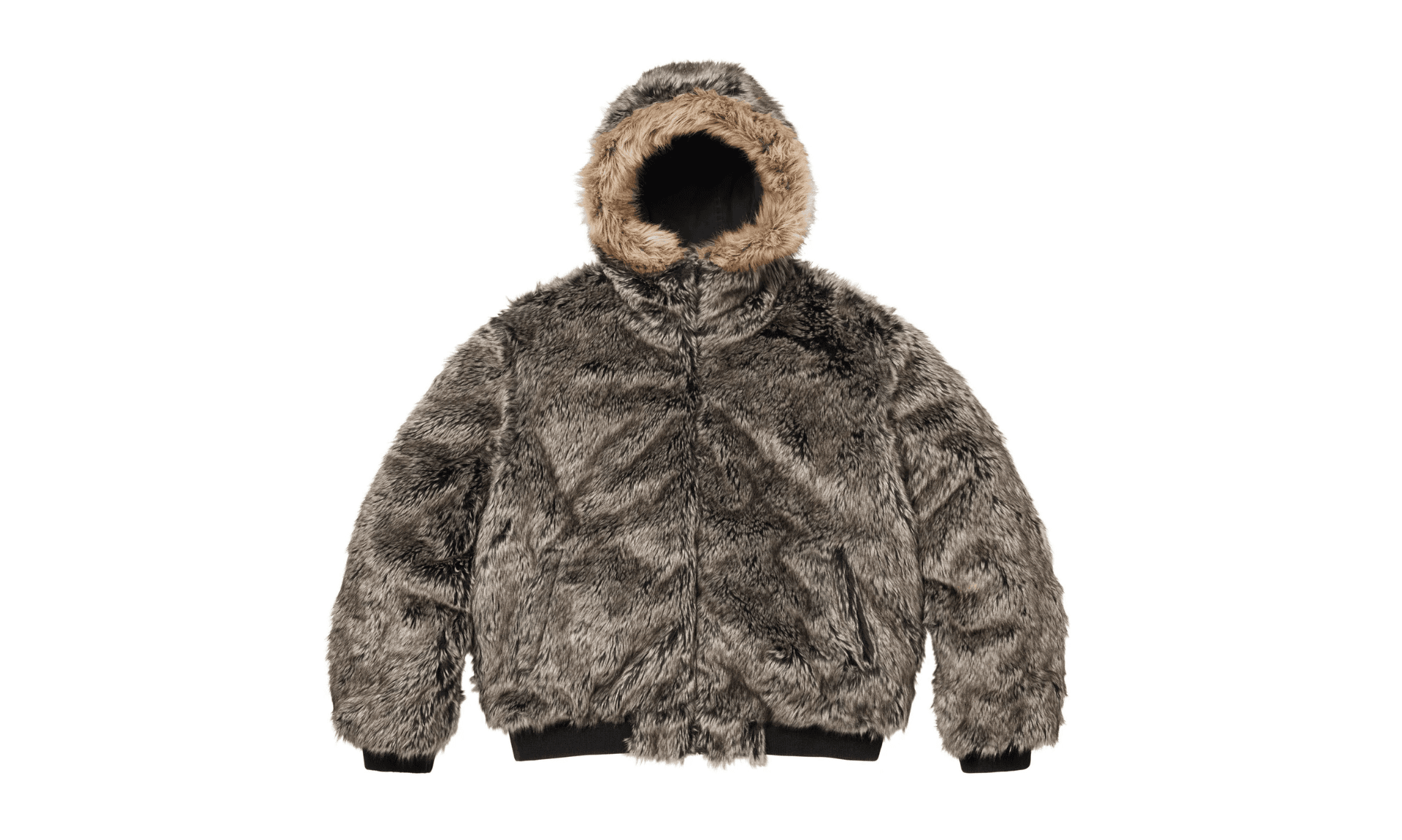Supreme Reversible Faux Fur Hooded Work Jacket Black | OVERCEZ
