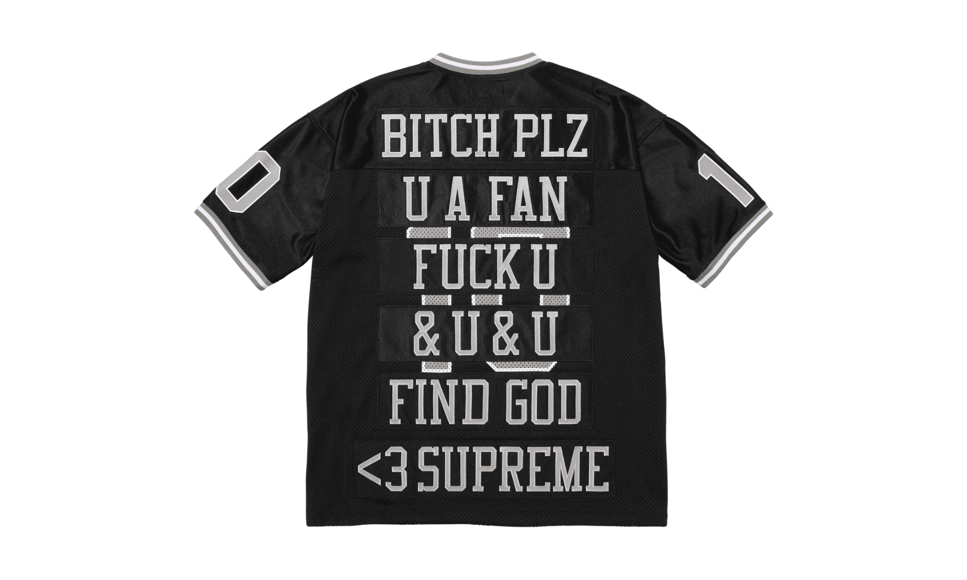 Supreme Find God Football Jersey Black | OVERCEZ