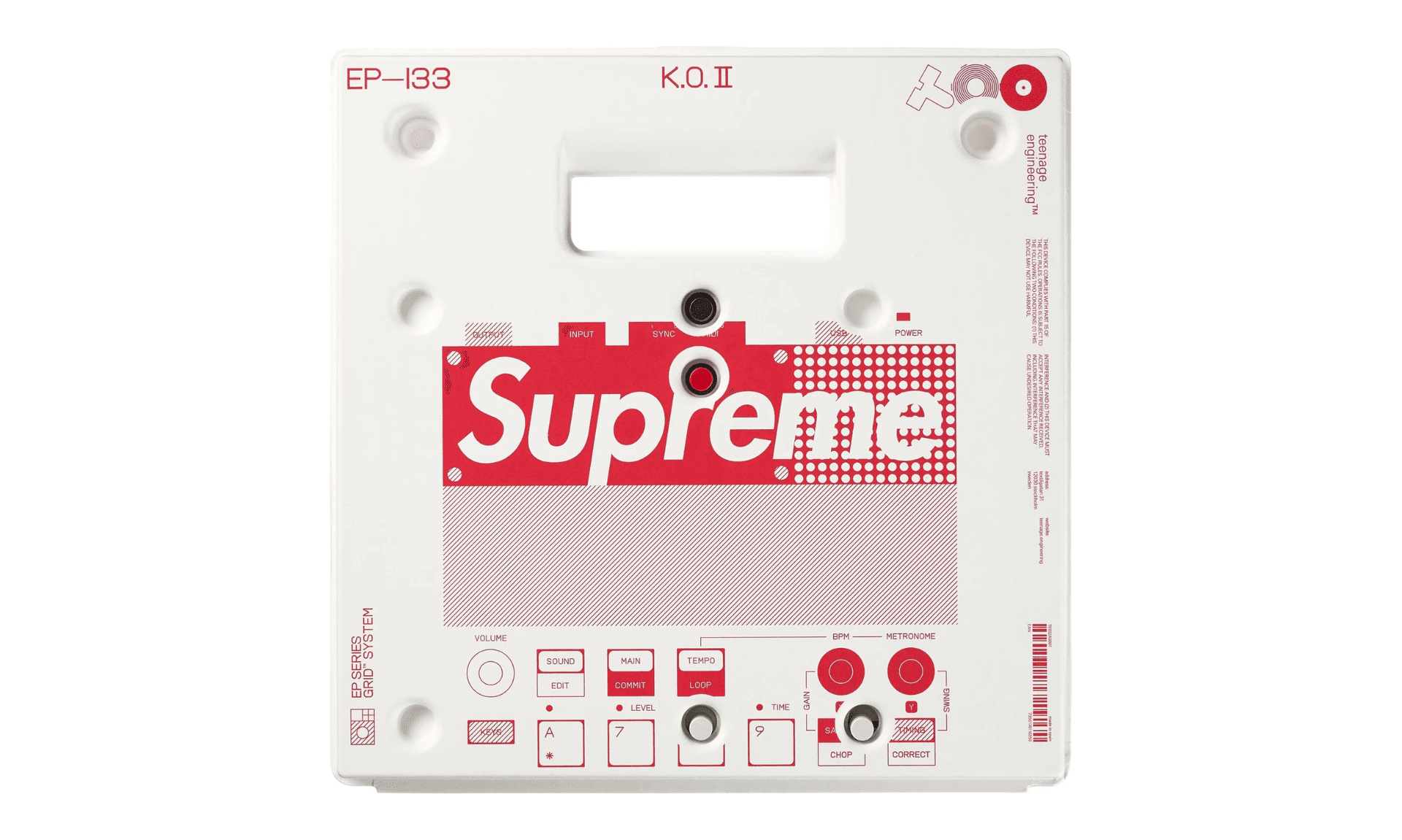 Supreme teenage engineering EP-133 K.O. II Sampler | OVERCEZ