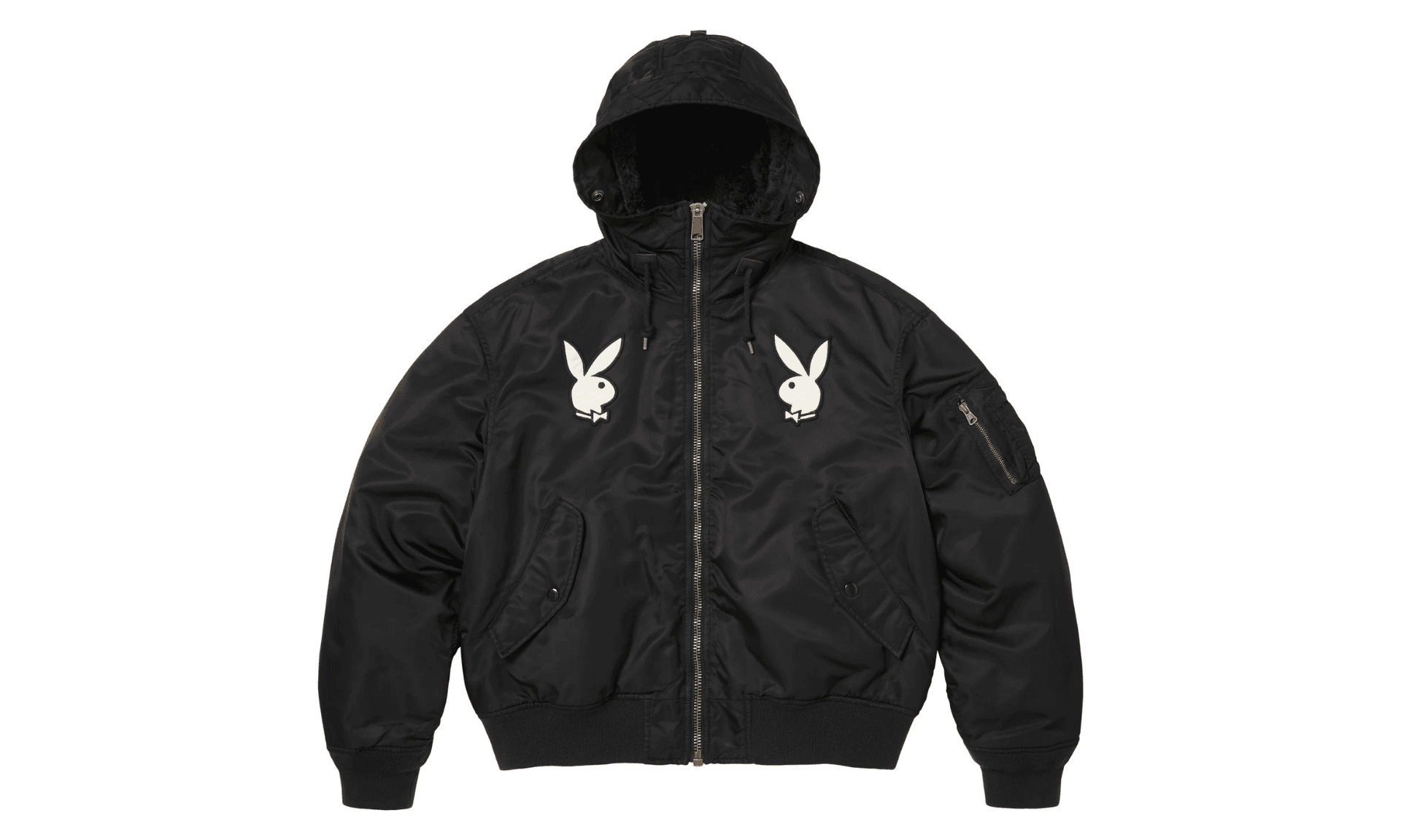 Supreme Playboy Hooded MA-1 Black