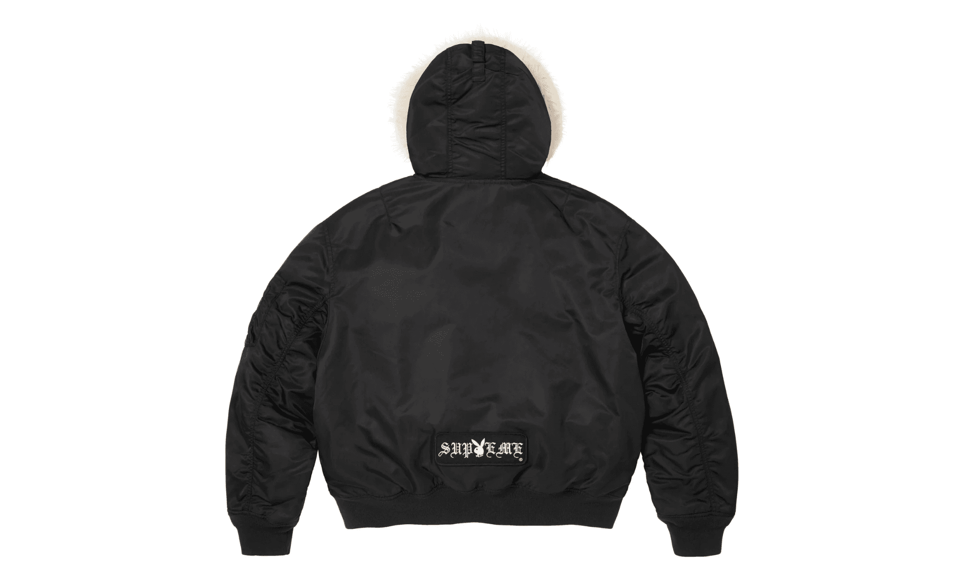 Supreme Playboy Hooded MA-1 Black | OVERCEZ