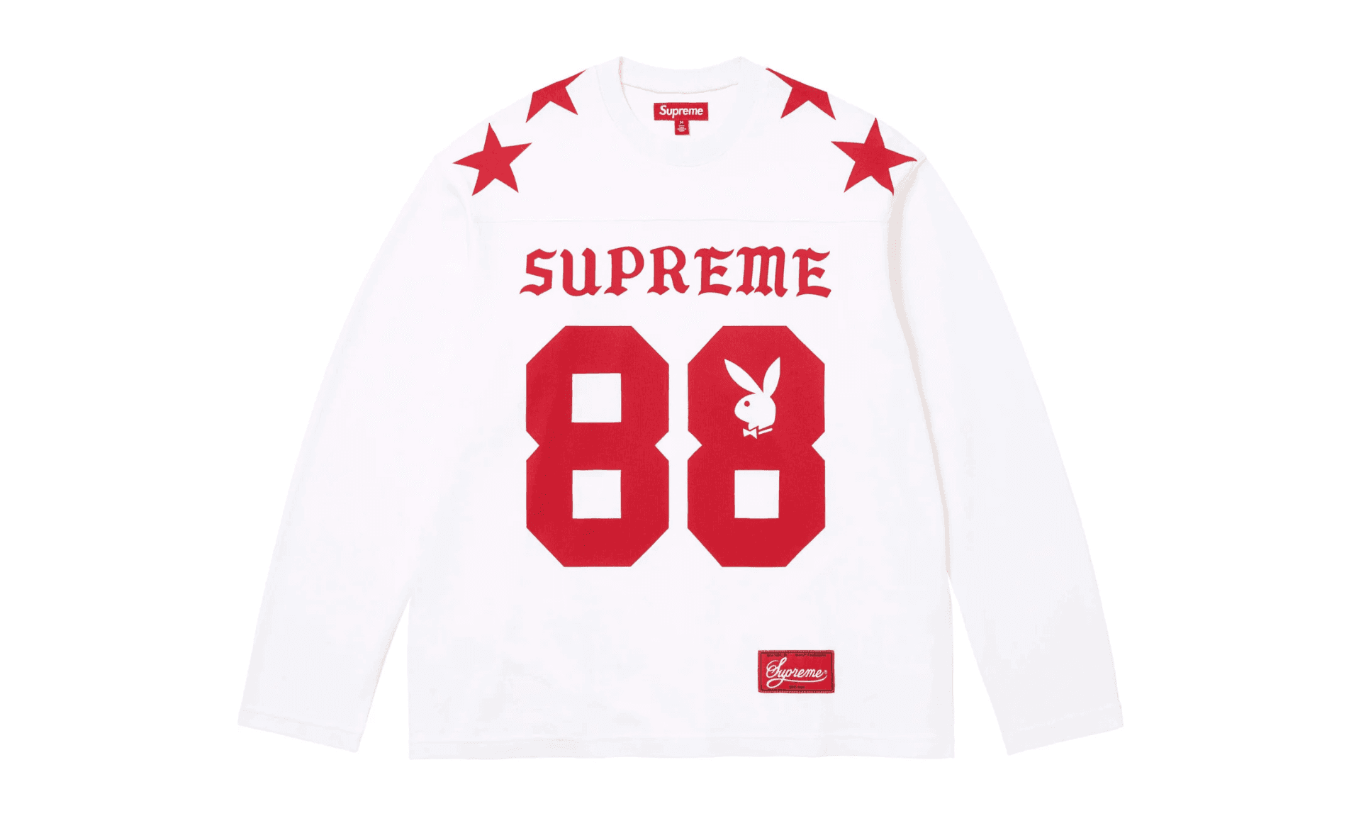 Supreme Playboy Long-Sleeve Top White | OVERCEZ