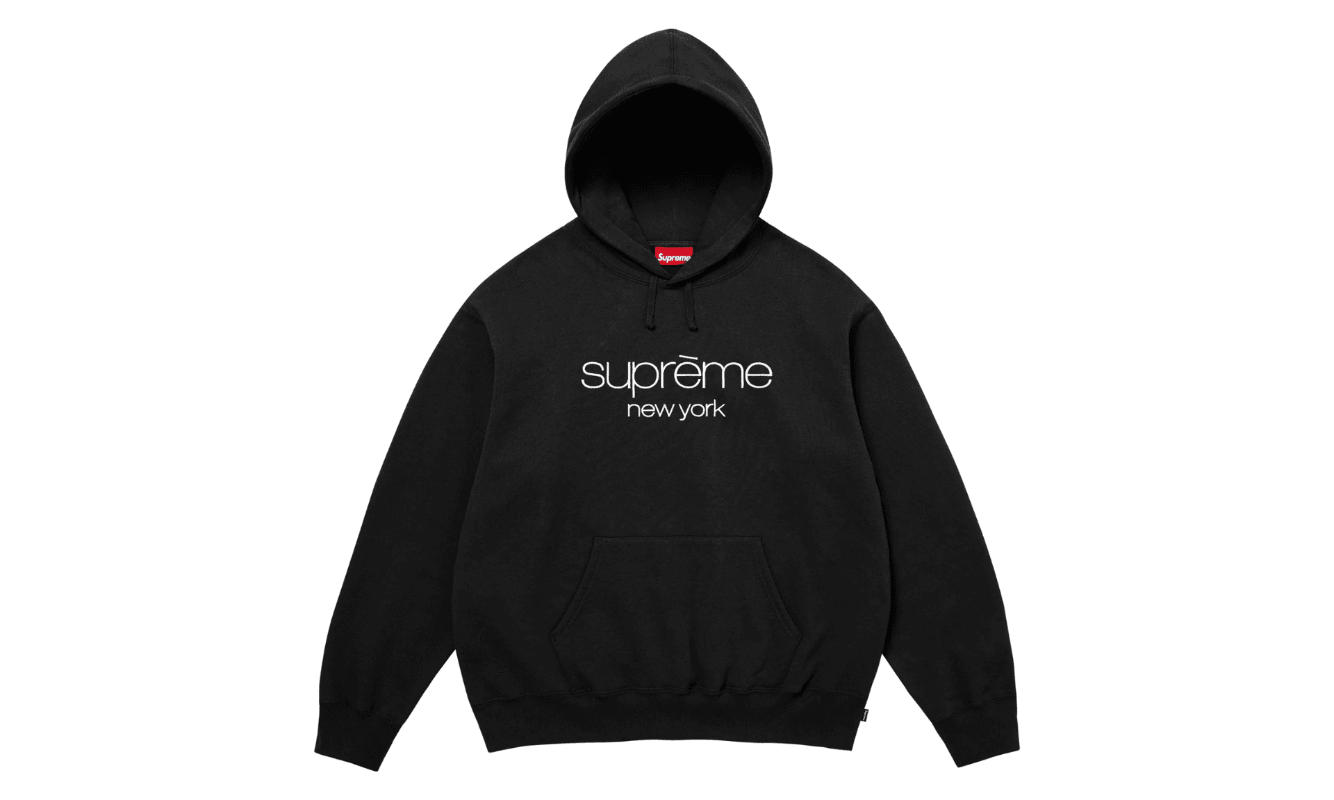 Supreme Classic Logo Hoodie Black | OVERCEZ