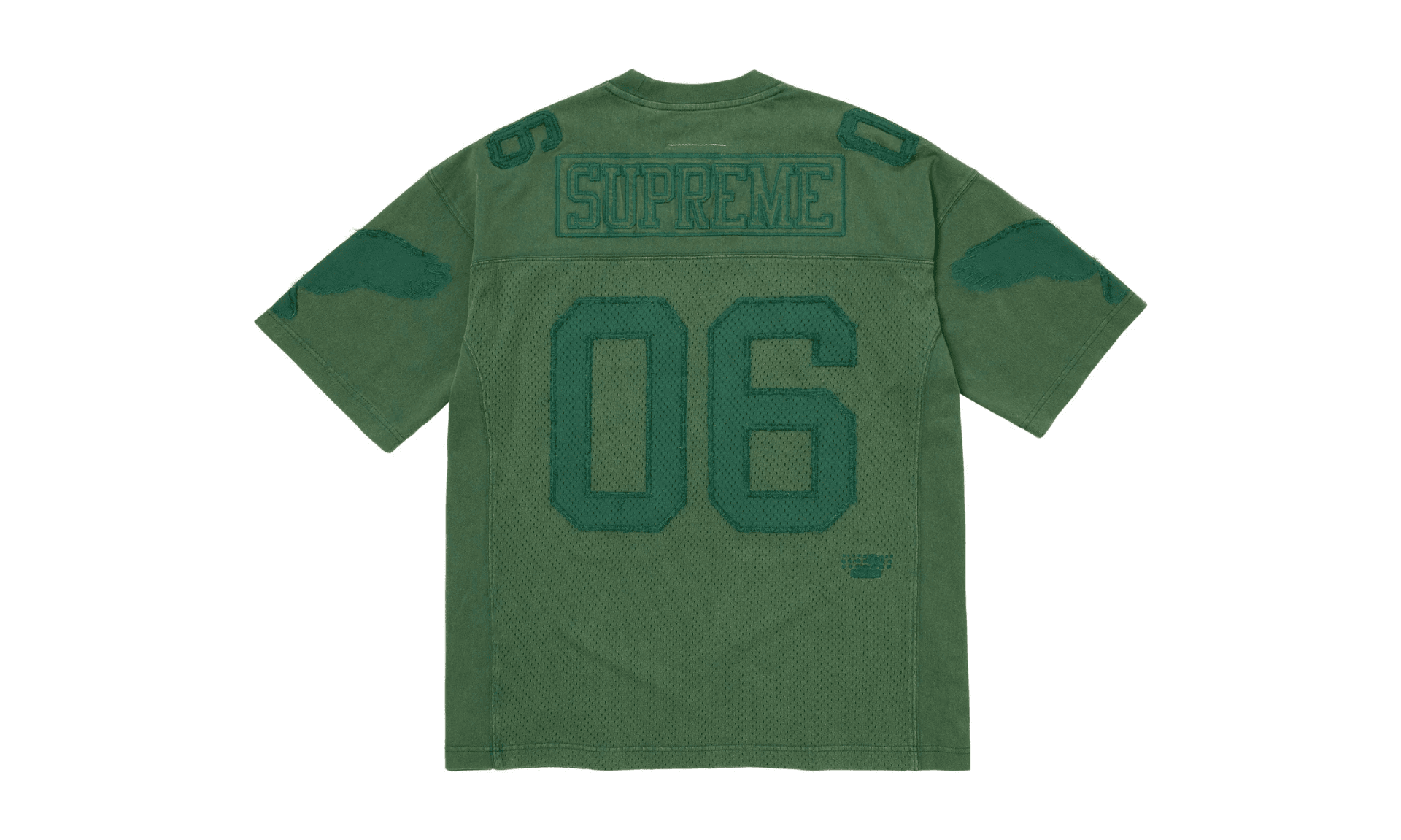 Supreme MM6 Maison Margiela Cotton Football Jersey Green | OVERCEZ