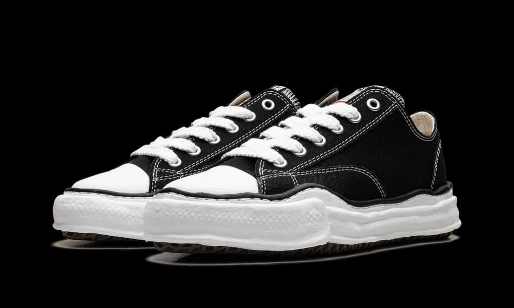 Maison Mihara Yasuhiro Peterson OG Sole Canvas Low Black | OVERCEZ