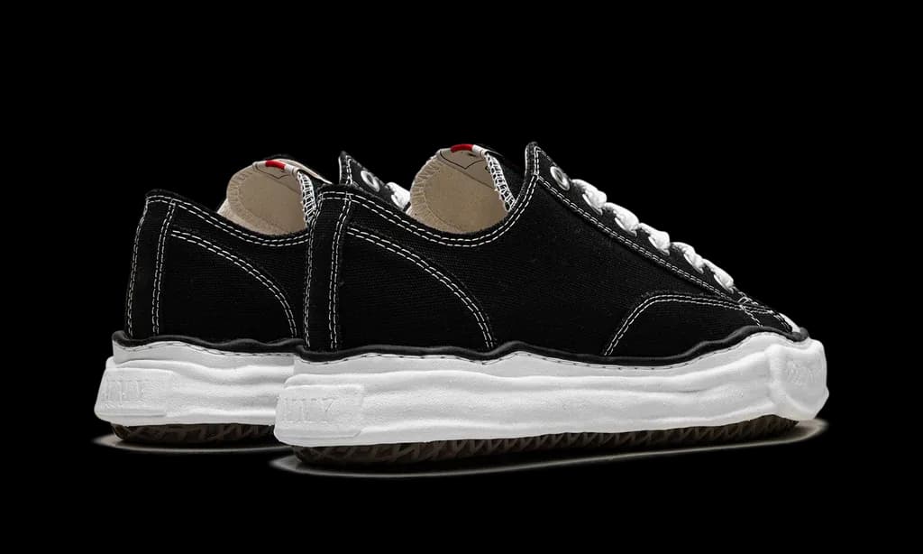 Maison Mihara Yasuhiro Peterson OG Sole Canvas Low Black | OVERCEZ