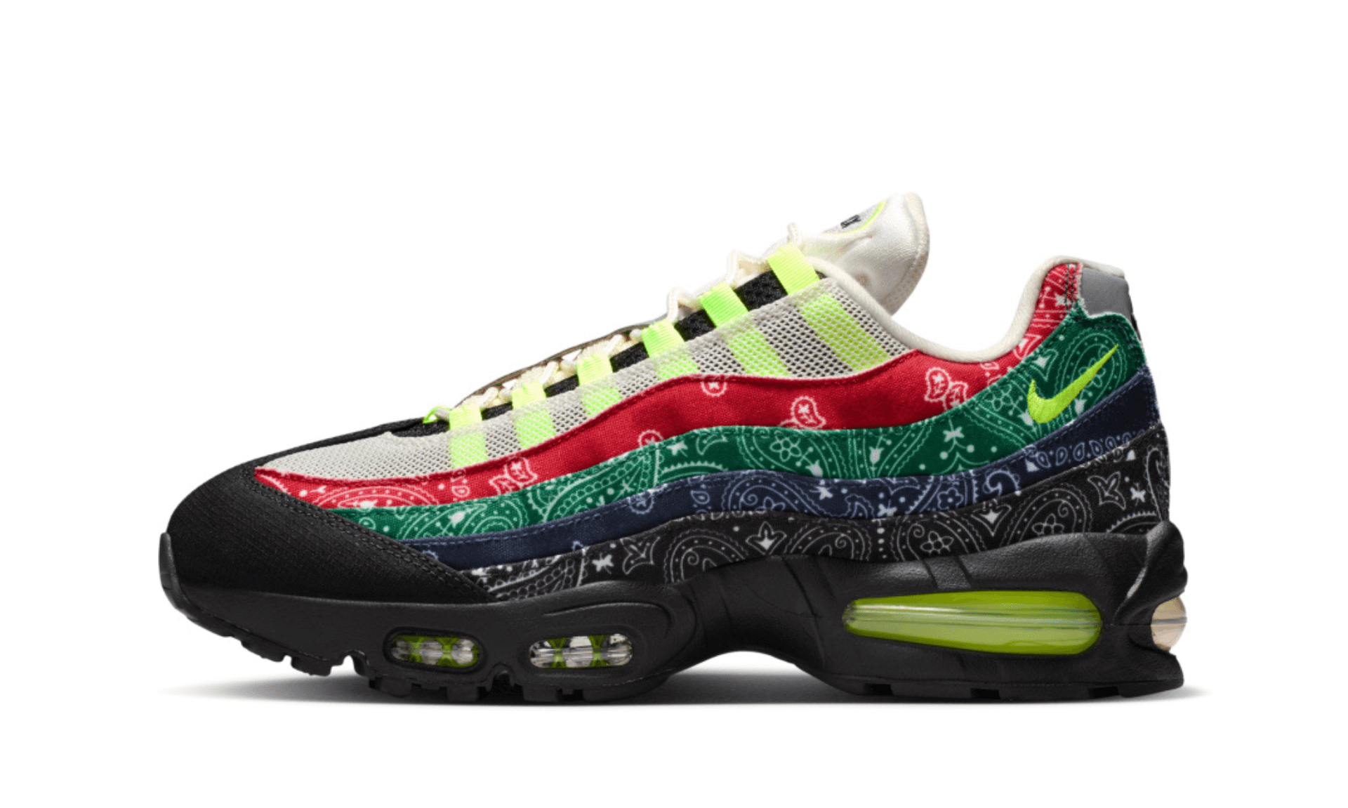 Nike Air Max 95 OG Big Bubble Neon Paisley Bandana