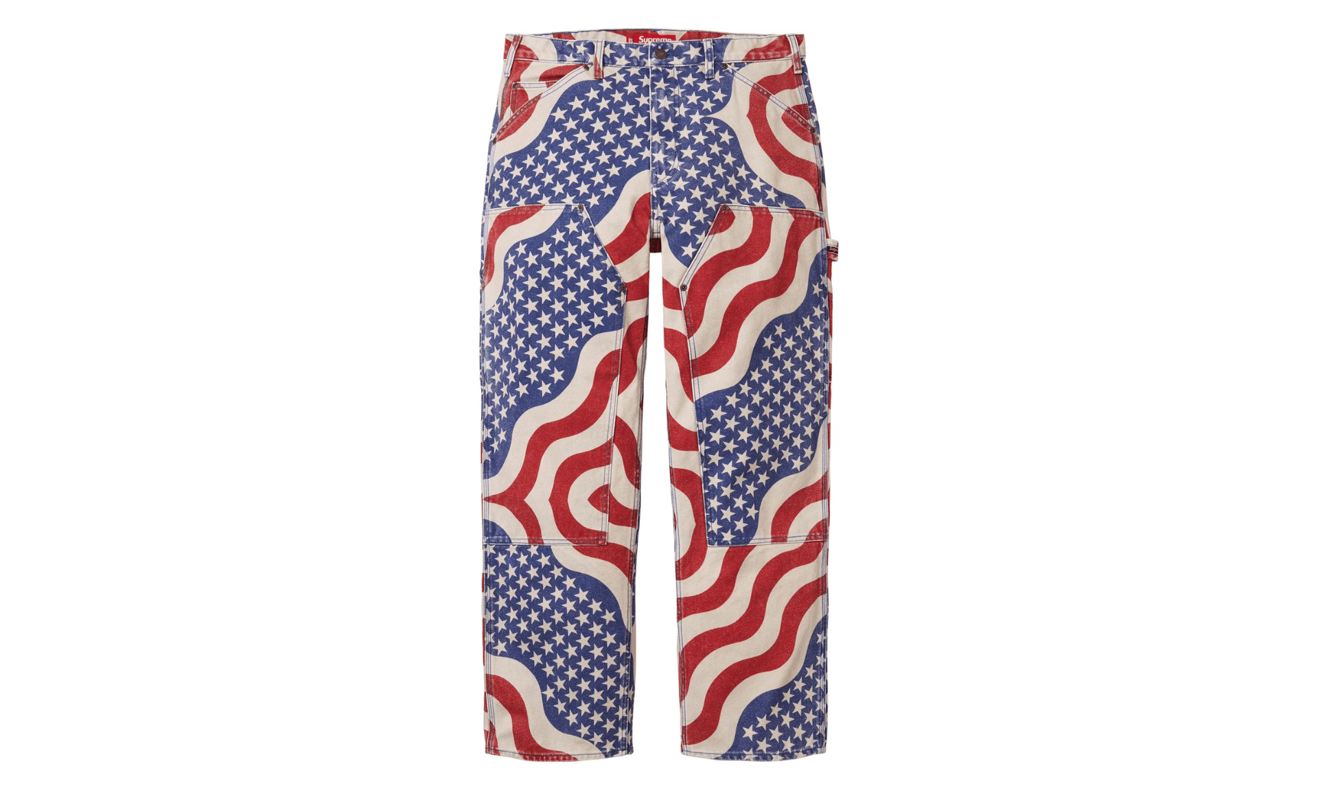 Supreme Flag Double Knee Painter Pant Multicolor | OVERCEZ