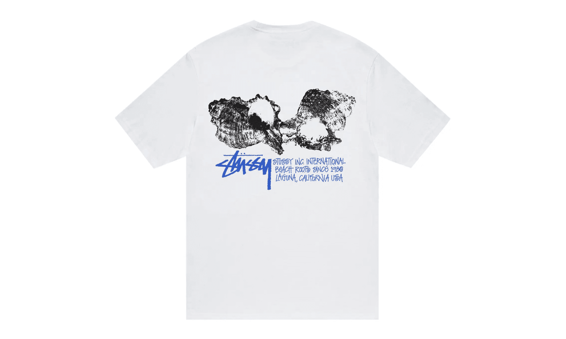 Stussy Shells Tee White | OVERCEZ