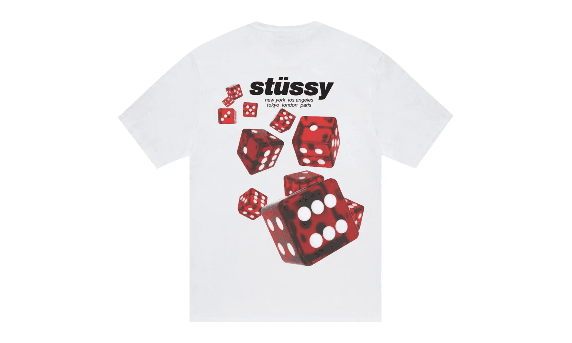 Stussy Rollers Tee White | OVERCEZ