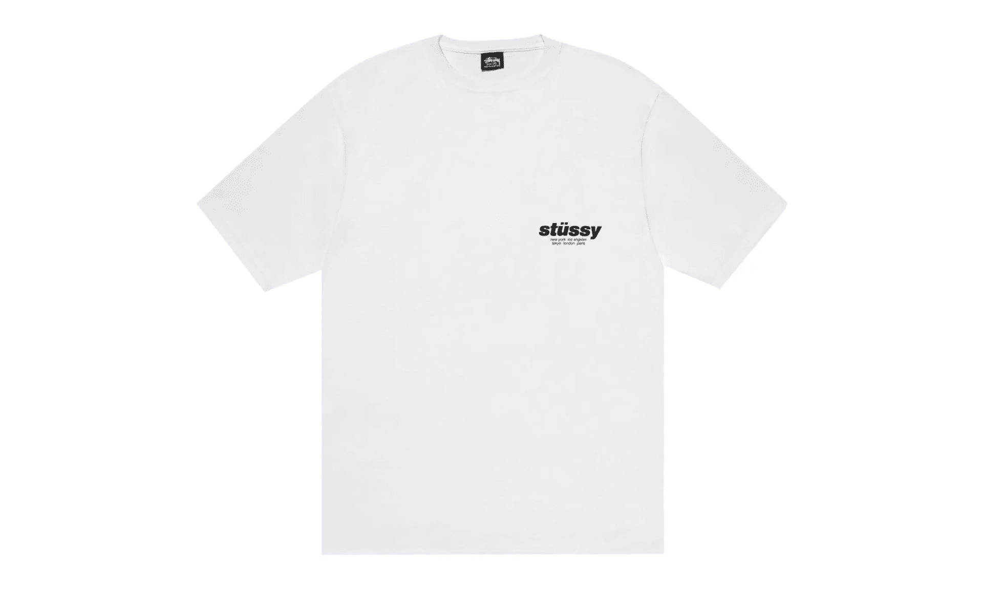Stussy Rollers Tee White | OVERCEZ