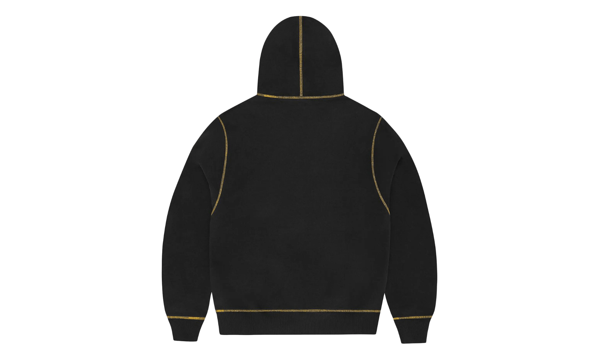 Corteiz Alcatraz Contrast Hoodie Black Yellow
