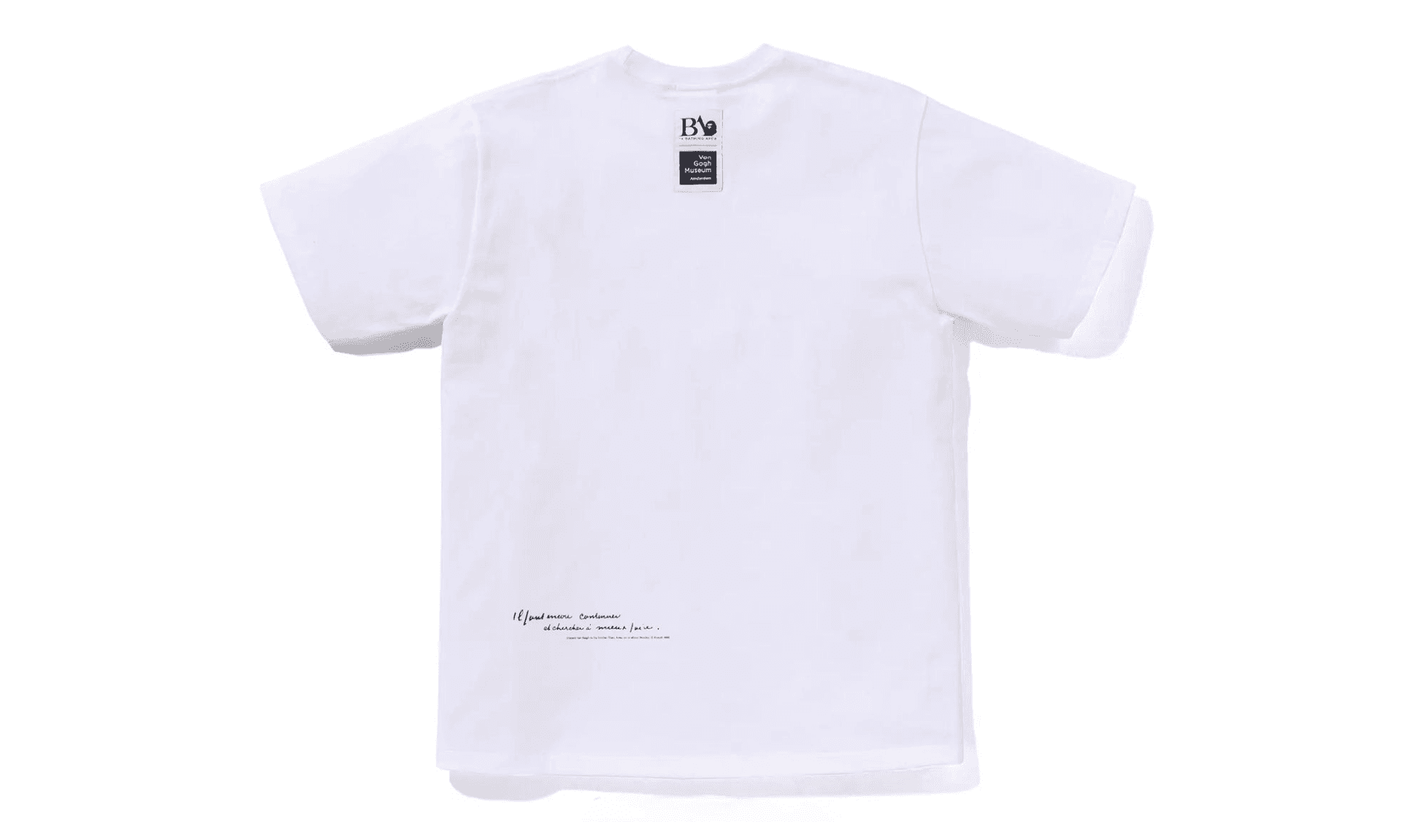 BAPE x Van Gogh Museum College Tee White