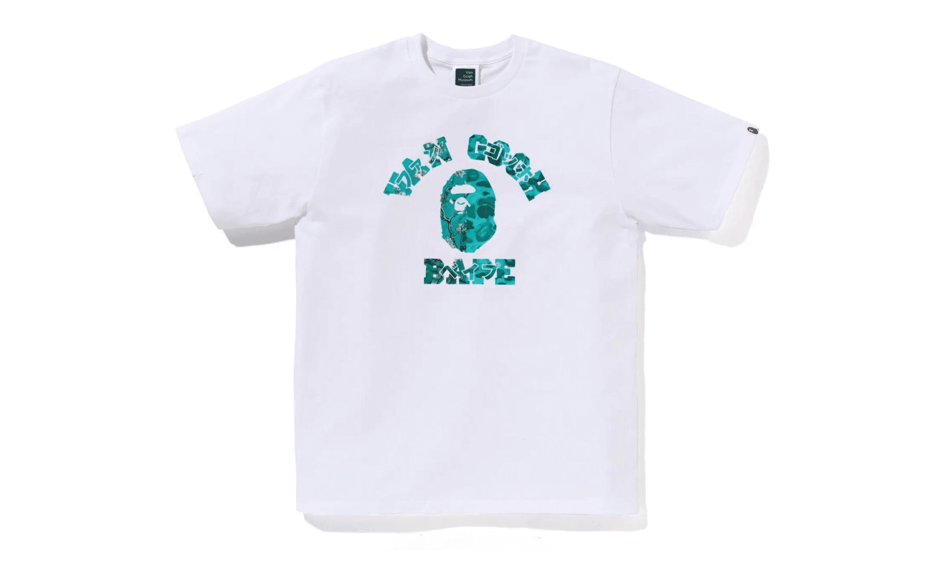 BAPE x Van Gogh Museum College Tee White | OVERCEZ
