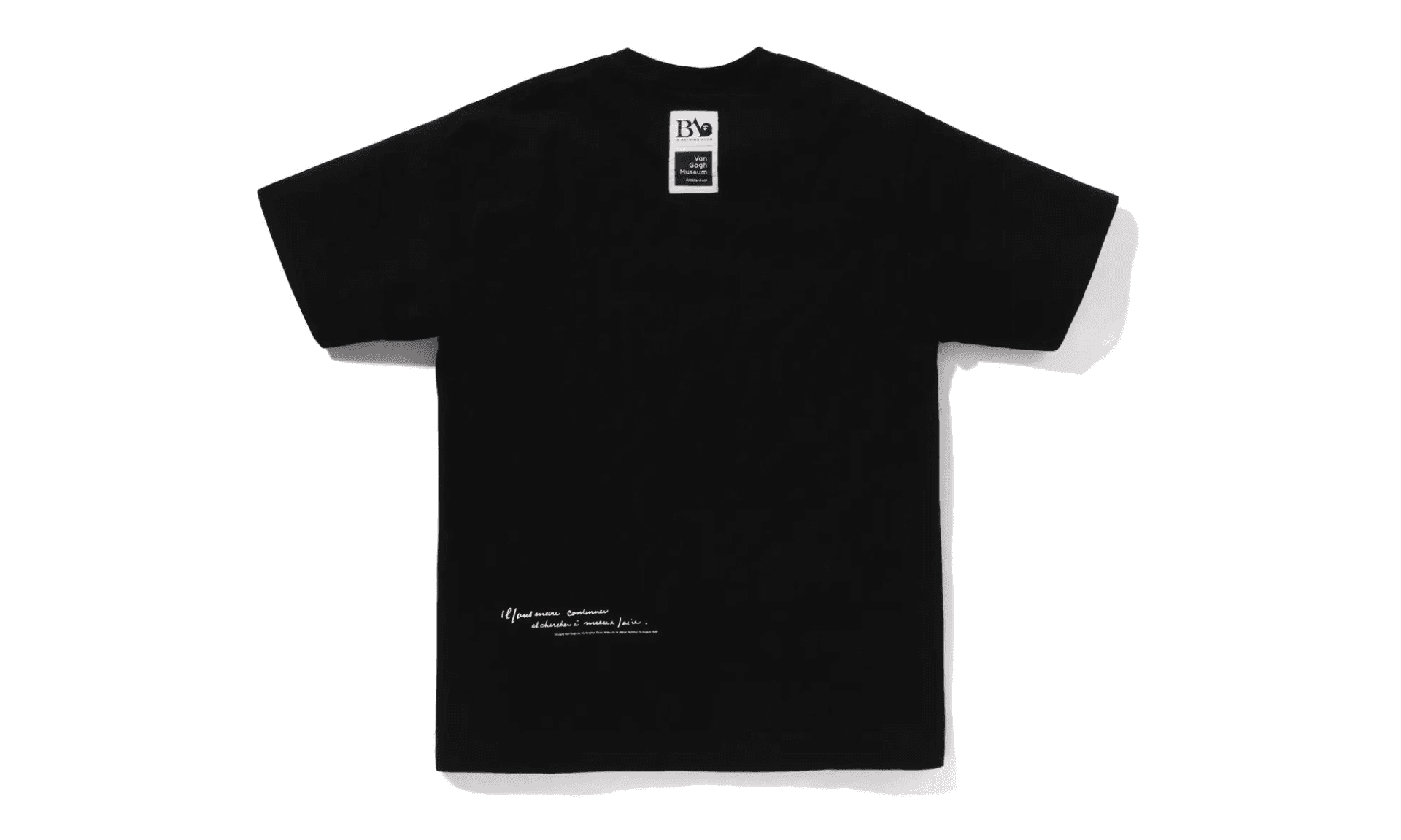 BAPE x Van Gogh Museum College Tee Black | OVERCEZ