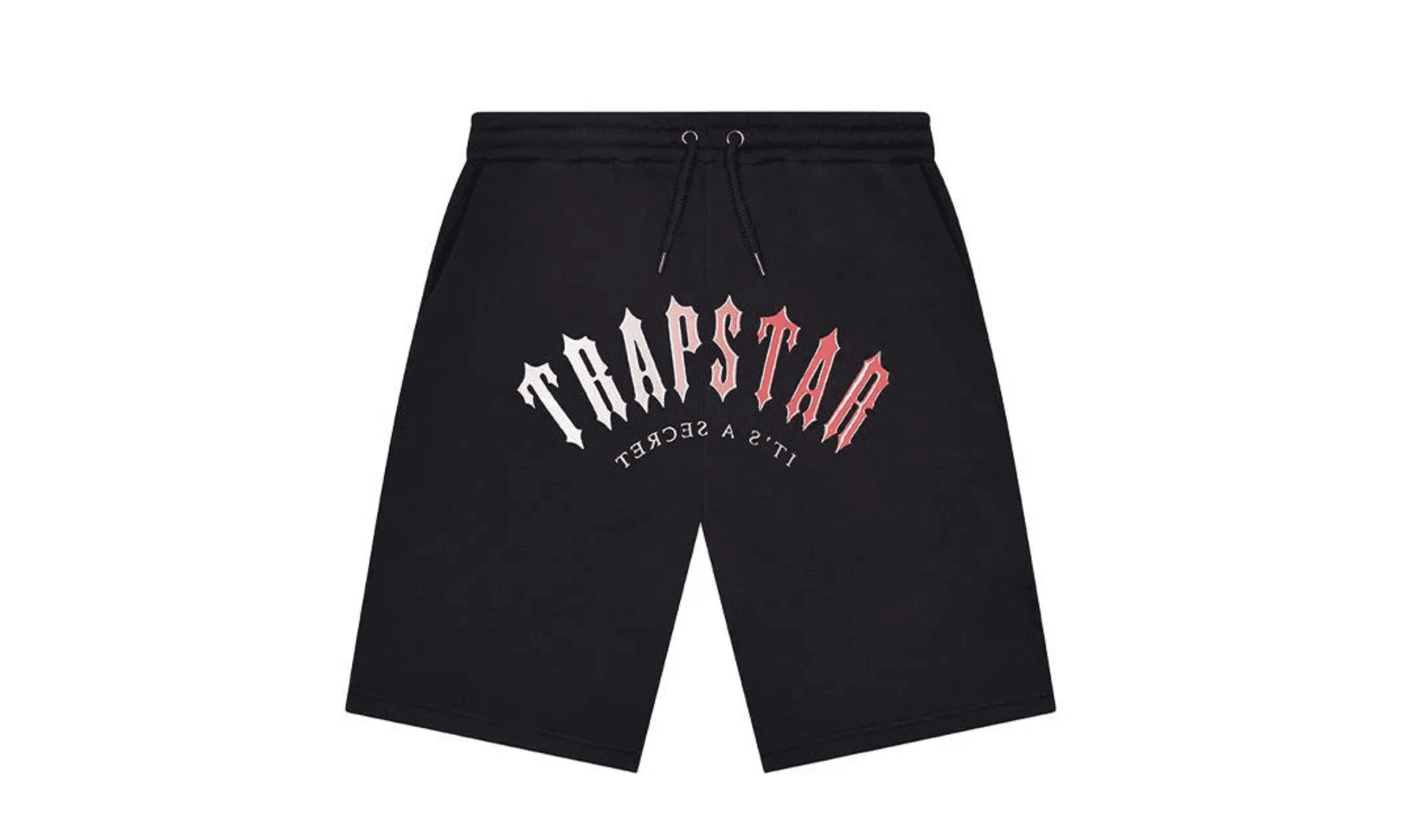 Trapstar Gel Decoded Shorts Black Red | OVERCEZ