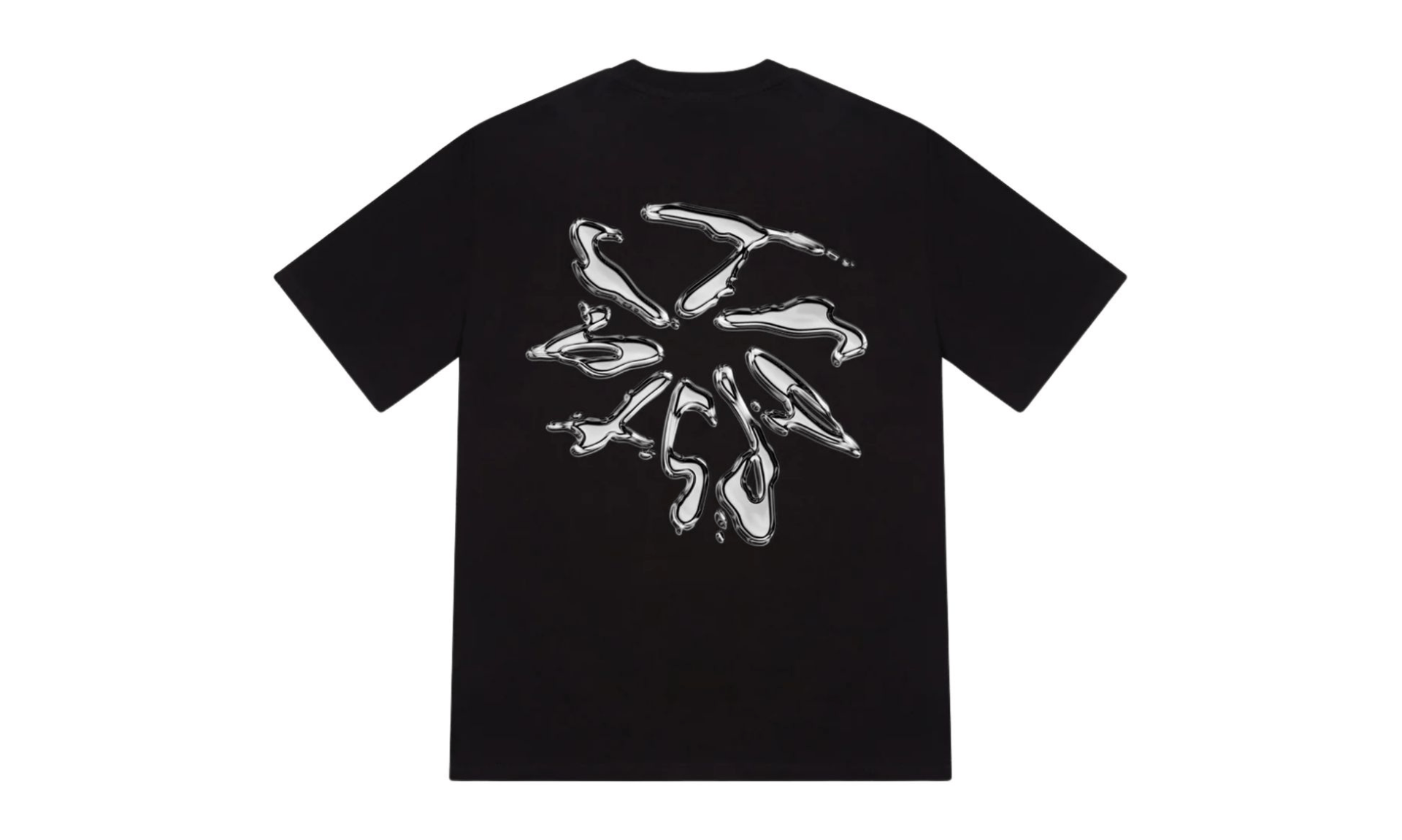 Trapstar Liquid Chrome Tee Black