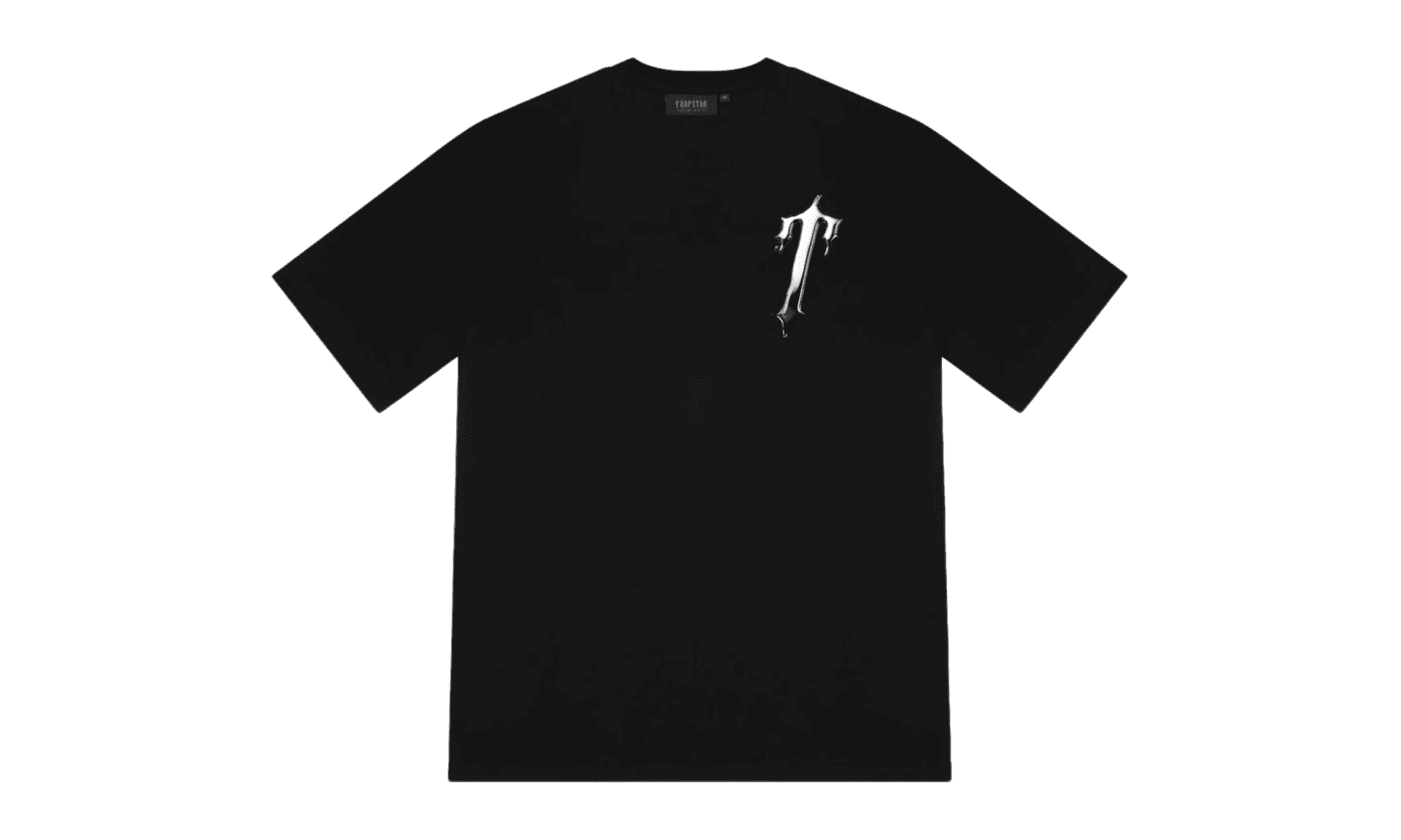 Trapstar Liquid Chrome Tee Black | OVERCEZ