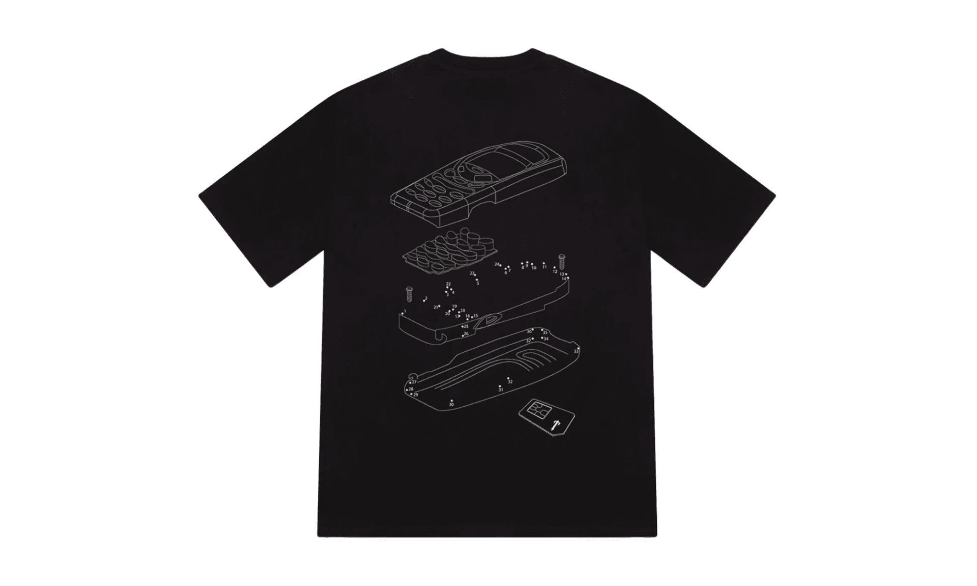 Trapstar T Phone Tee Black | OVERCEZ