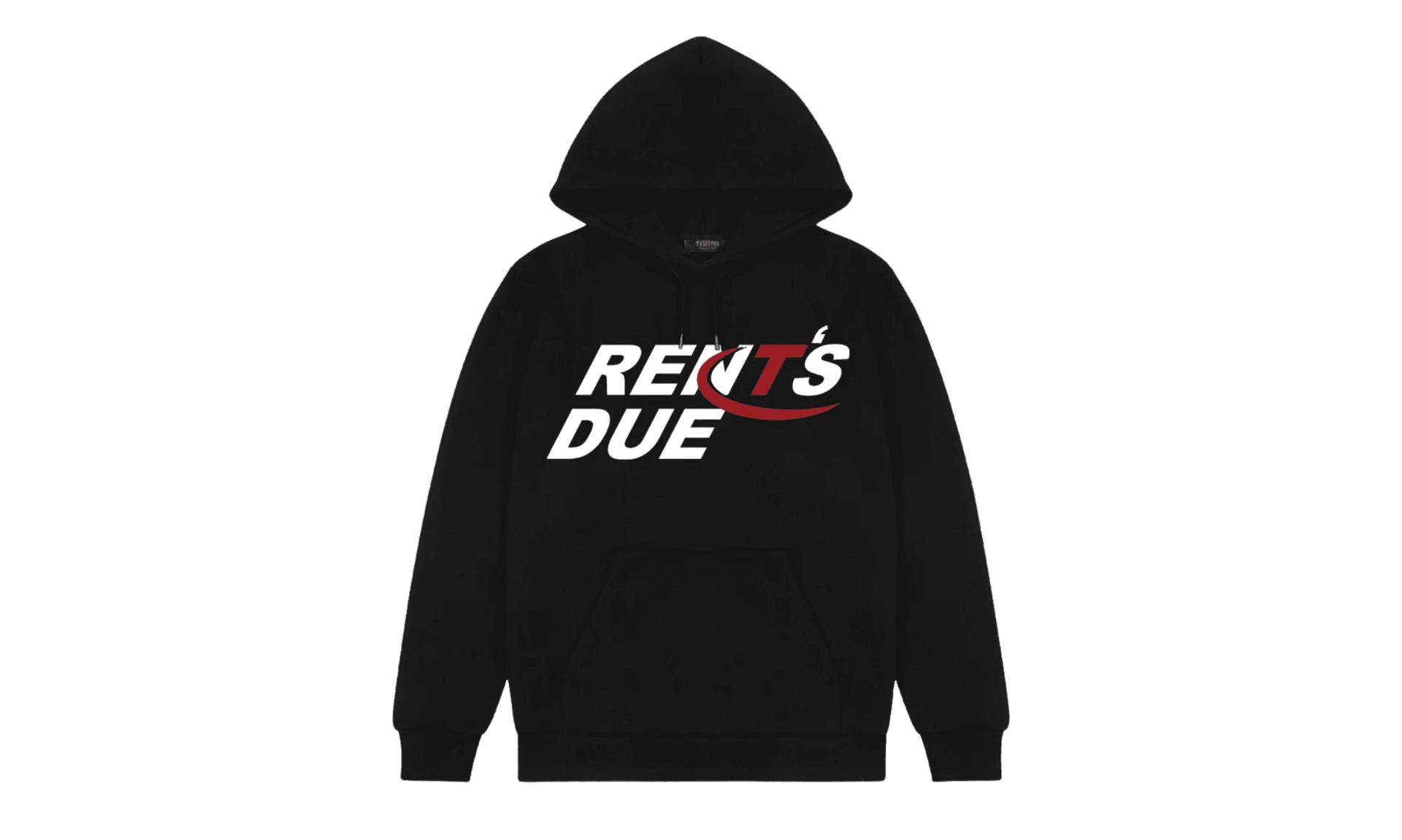 Trapstar x Nemzzz Rent's Due Hoodie Black | OVERCEZ